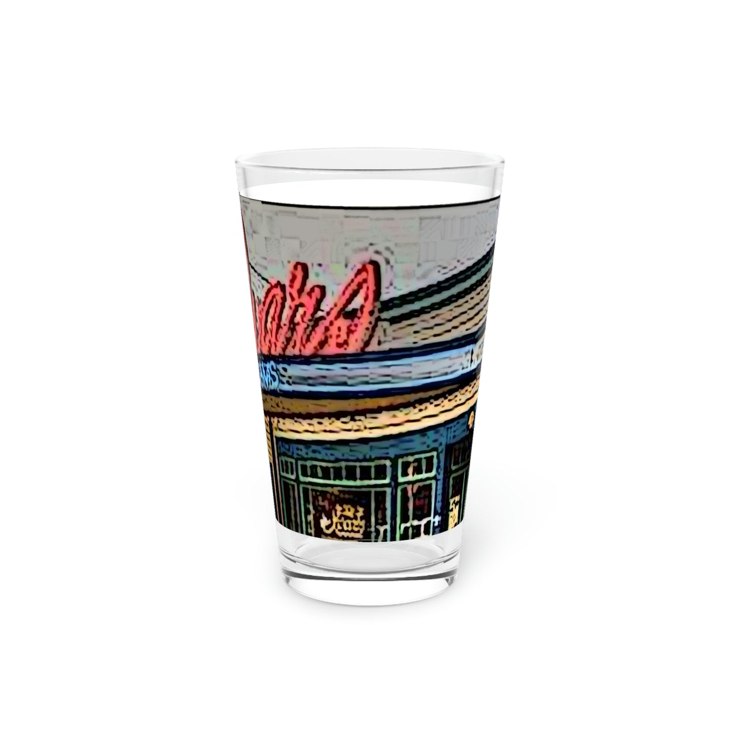 Pint Glass, 16oz ... In-A-Hurry & Stressed? ... Remember: Keep "Clam" ... Clam_Happy ...  'Ivars: Seattle Waterfront' ... Personal Archives ... Original Works ...