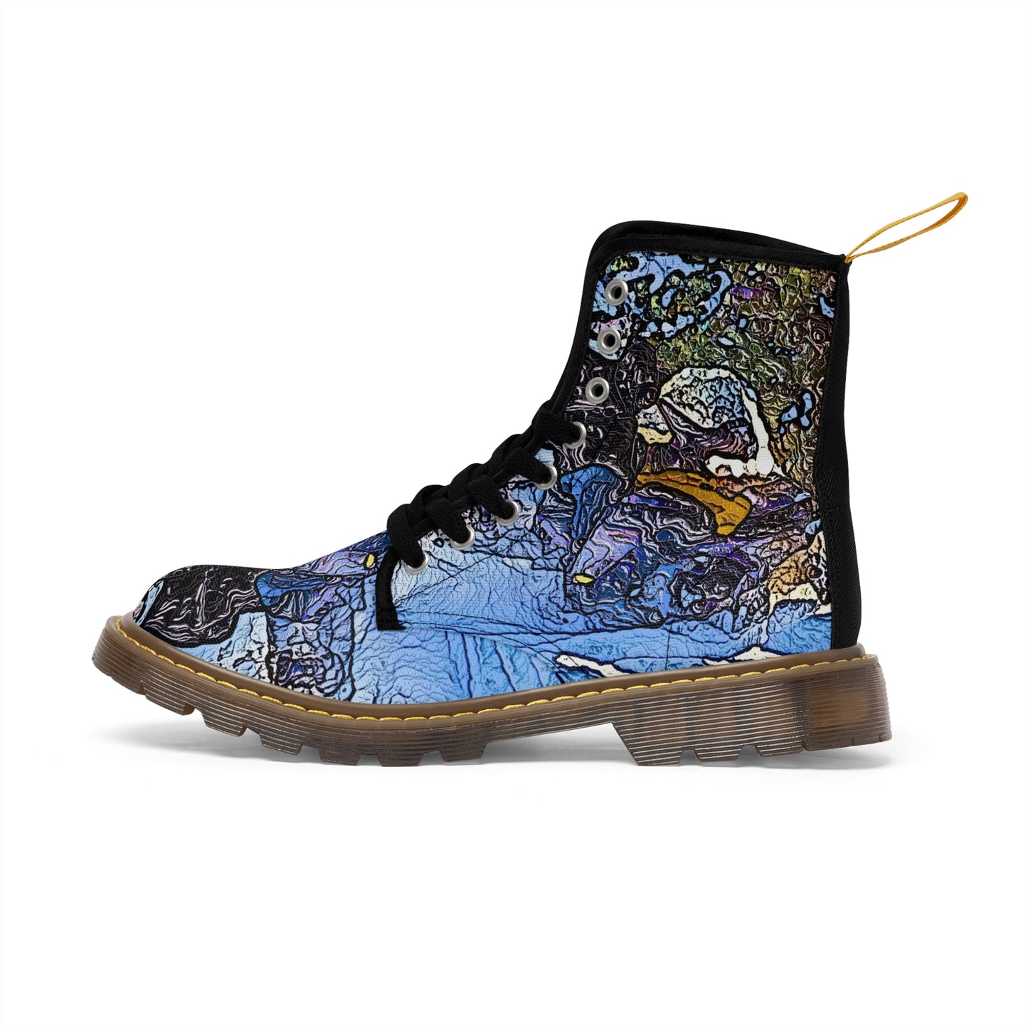Men's Canvas Boots ... Blasting Through-The-Powder ... 'Central Idaho Mounains ... ' 2Dec22 ...
