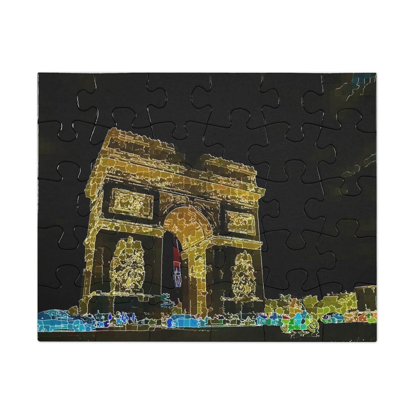 Jigsaw Puzzle (30, 110, 252, 500,1000-Piece) ...  L'Arc de Triomphe ... 'Barbara Joan Bonnell-Holt Photo' ... Circa 1972 ... Oringinal Works ...