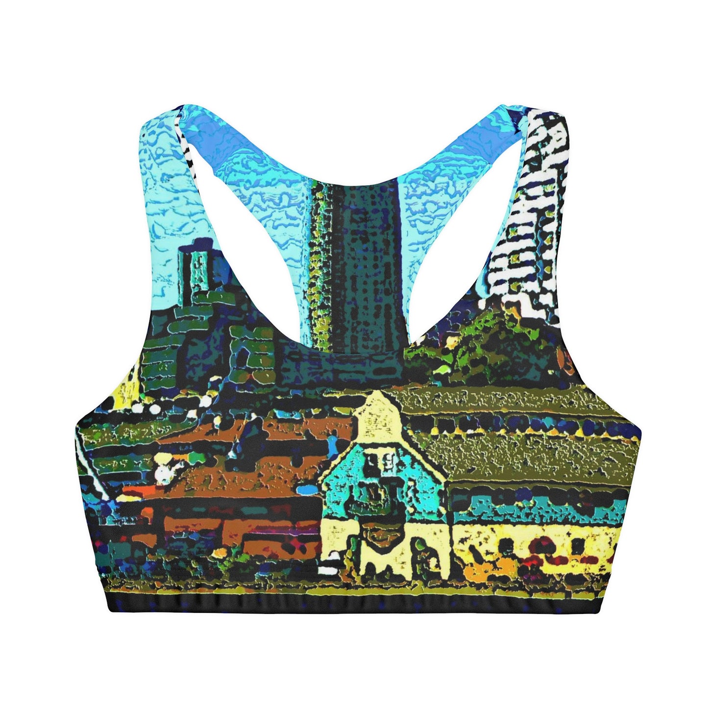 Girls' Double Lined Seamless Sports Bra ... That Classic Wheel ... 'Seattle's Wheel' ... & An Old Classic Waterside Vendors ...  'Family Archives' ... Original Works ...