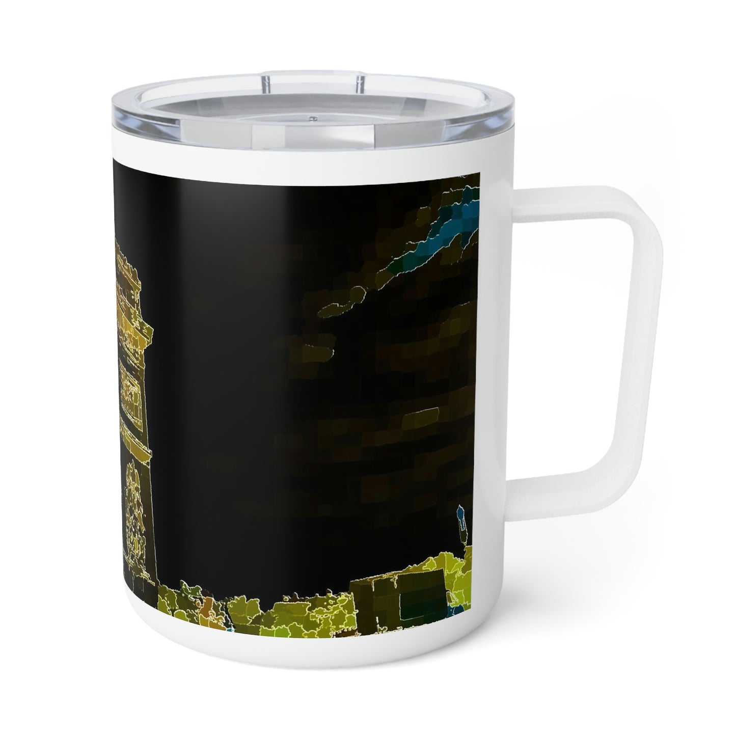 Insulated Coffee Mug, 10oz ...  L'Arc de Triomphe ... 'Barbara Joan Bonnell-Holt Photo' ... Circa 1972 ... Oringinal Works ...