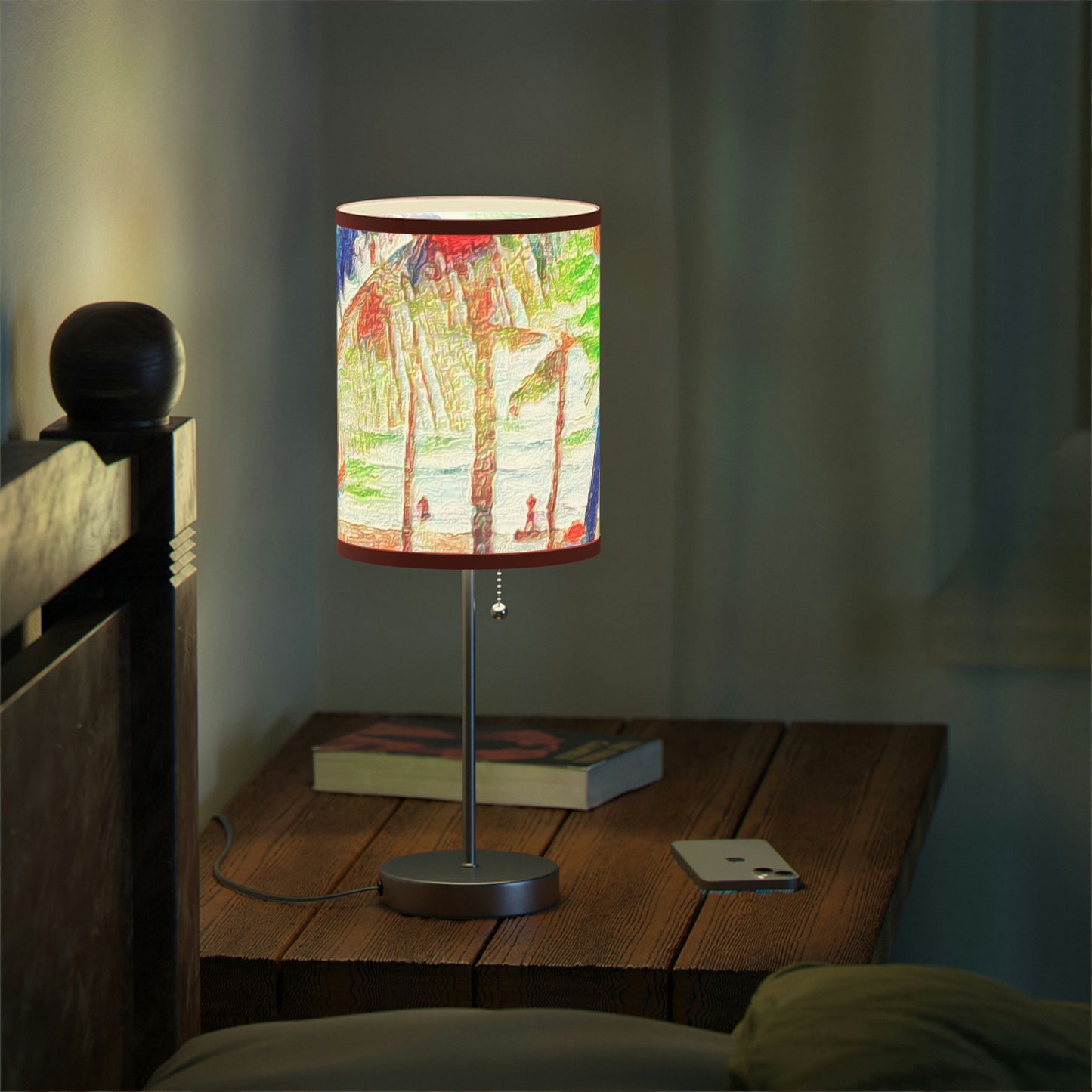 Lamp on a Stand, US|CA plug ... "The Royal Hawai'ian: Waikiki Beach_Beach" ... Honolulu, HI ... Ocotber 2014 (Halloween) ... Original Works ...