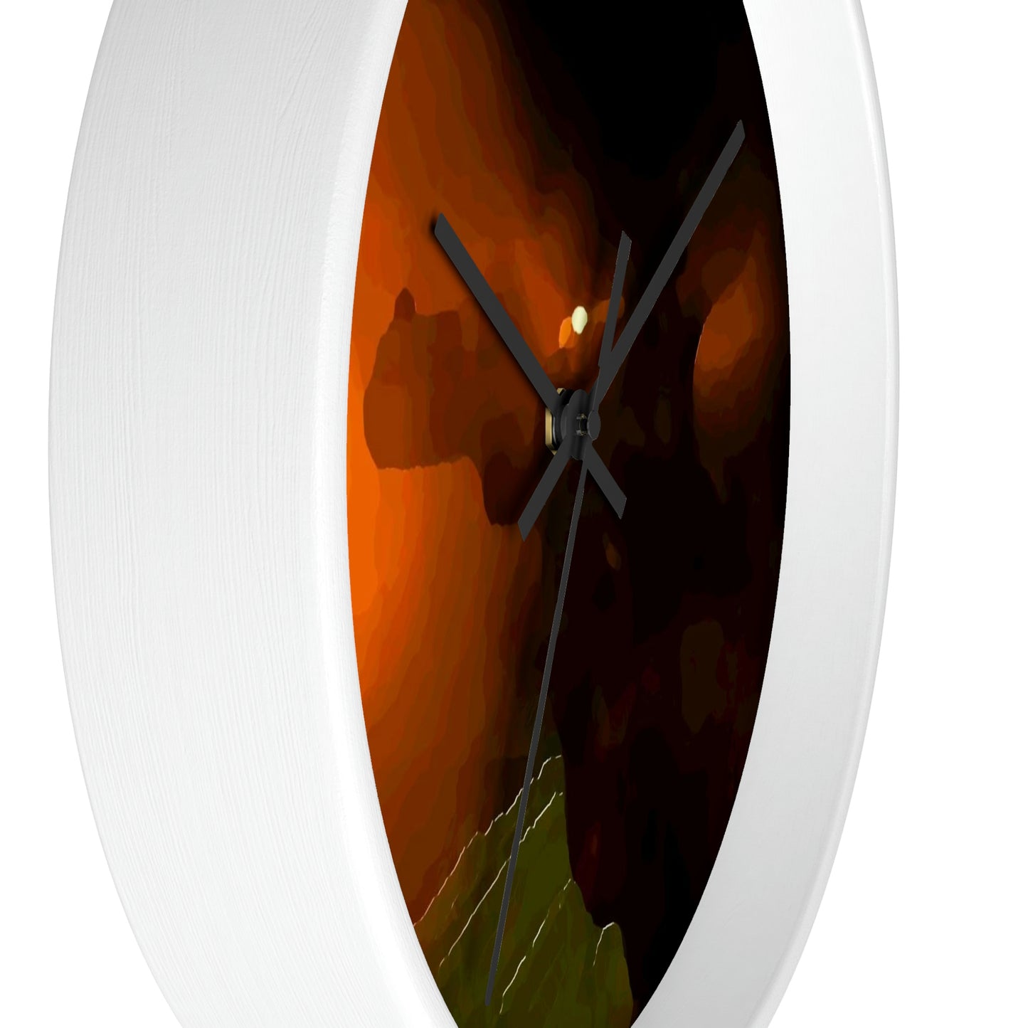 Wall clock ... Ruger .357 Magnum Early-Morning-Target-Practice ... 'Circa April 2022' ... Original Works ...