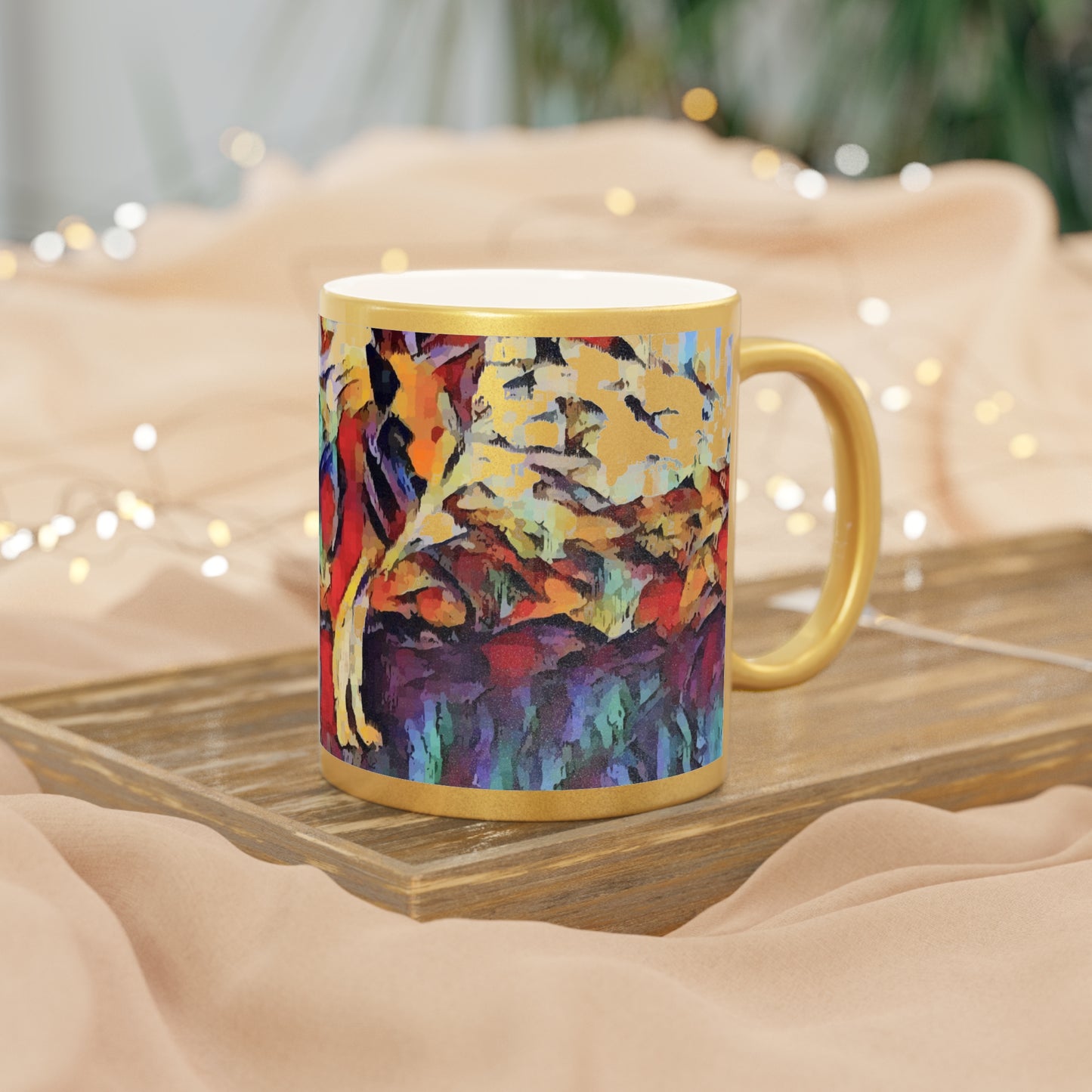 Metallic Mug (Silver\Gold) ... Coyote ... "Yosemite Valley: Circa May23 ... KPH Base Photo" ... Original Works ...