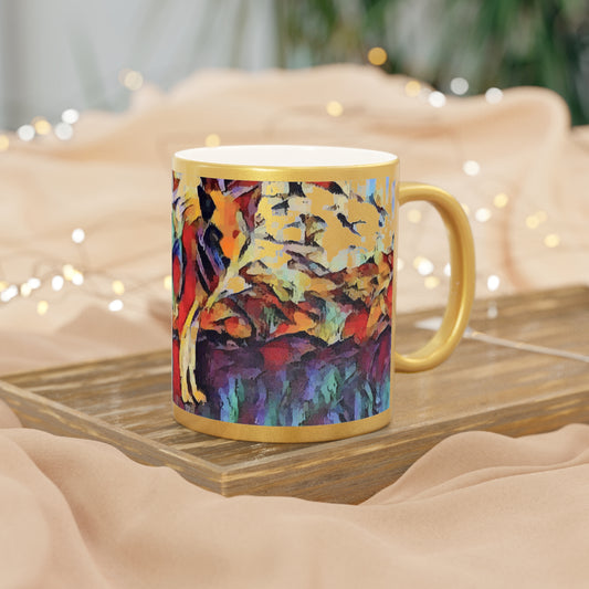 Metallic Mug (Silver\Gold) ... Coyote ... "Yosemite Valley: Circa May23 ... KPH Base Photo" ... Original Works ...