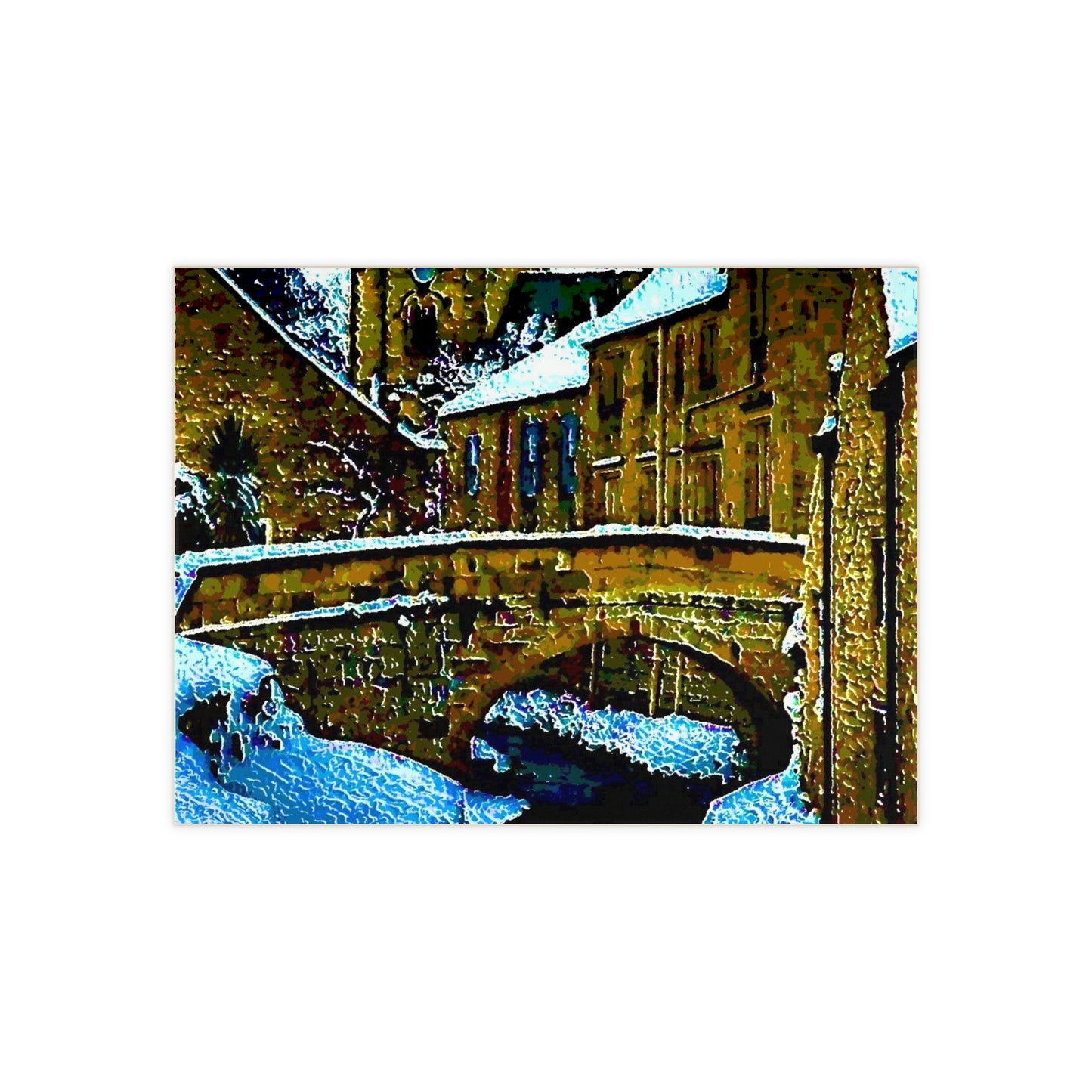 Ceramic Photo Tile ... Walikng The Streets & Alleys ... 'Strolling The Canals ... '  ... Original Works  ...