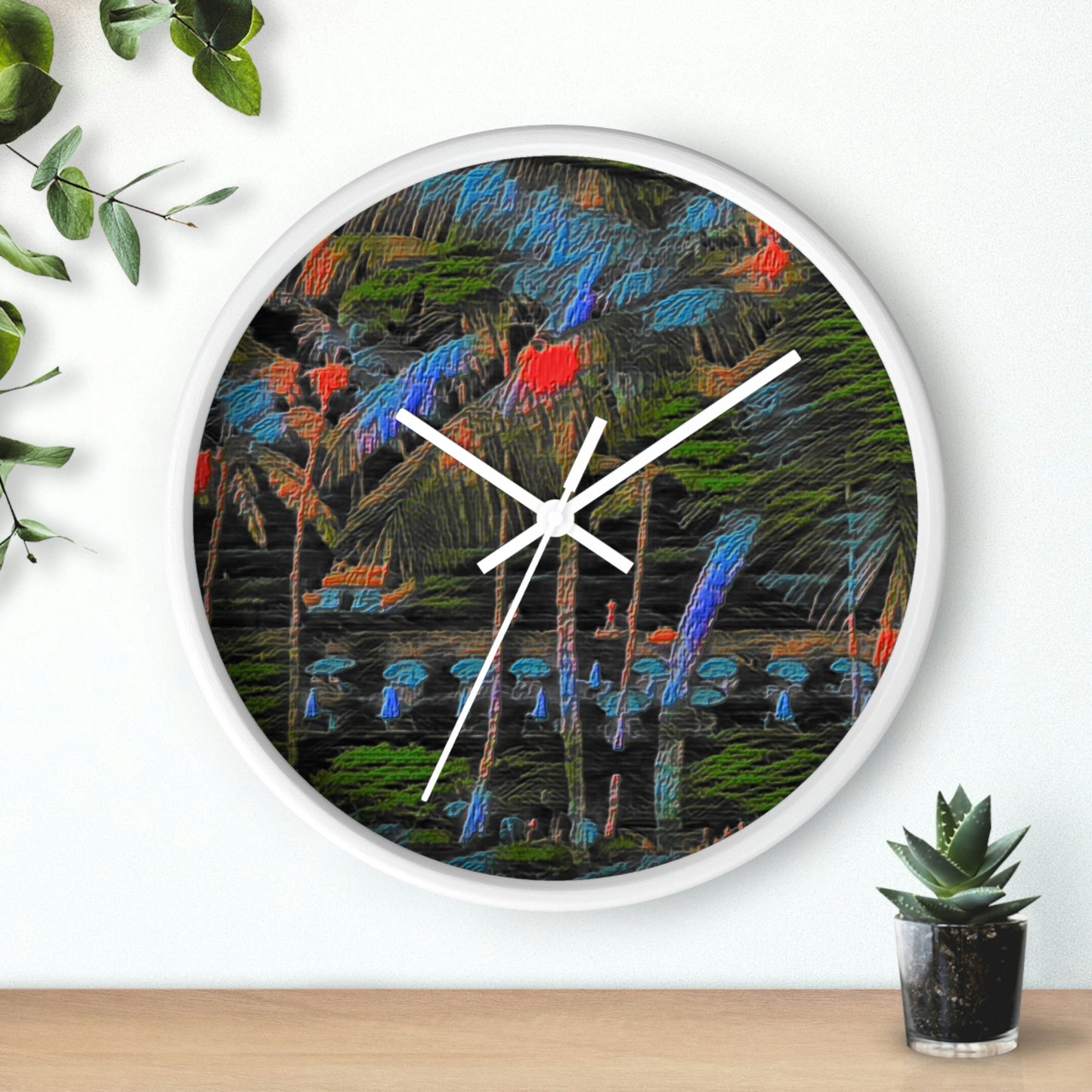 Wall Clock ... "The Royal Hawai'ian: Waikiki Beach_Beach" ... Honolulu, HI ... Ocotber 2014 (Halloween) ... Original Works ...