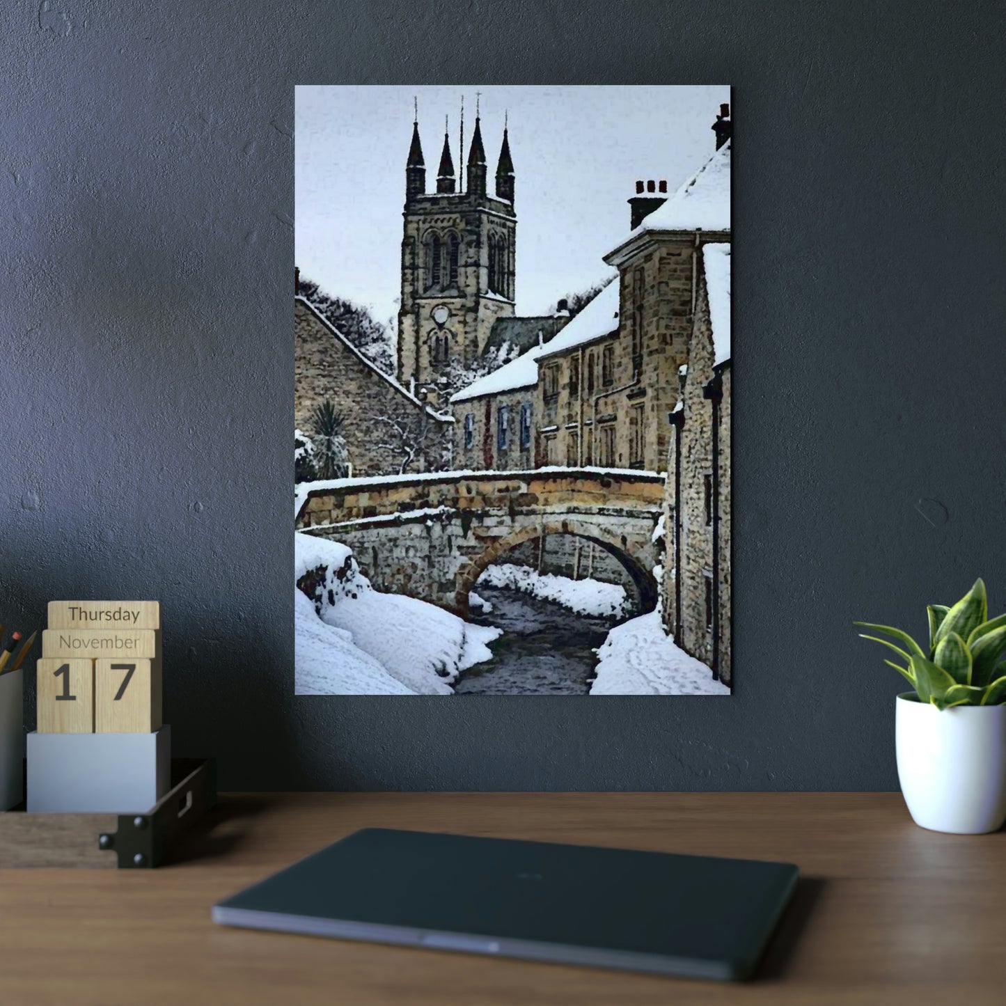 Aluminum Composite Panels ... A Bridge, A Canal, A Cathedral ... "To Stroll Over-Through-And-By" ... Central England: Circa 2005 ... Original Works ...