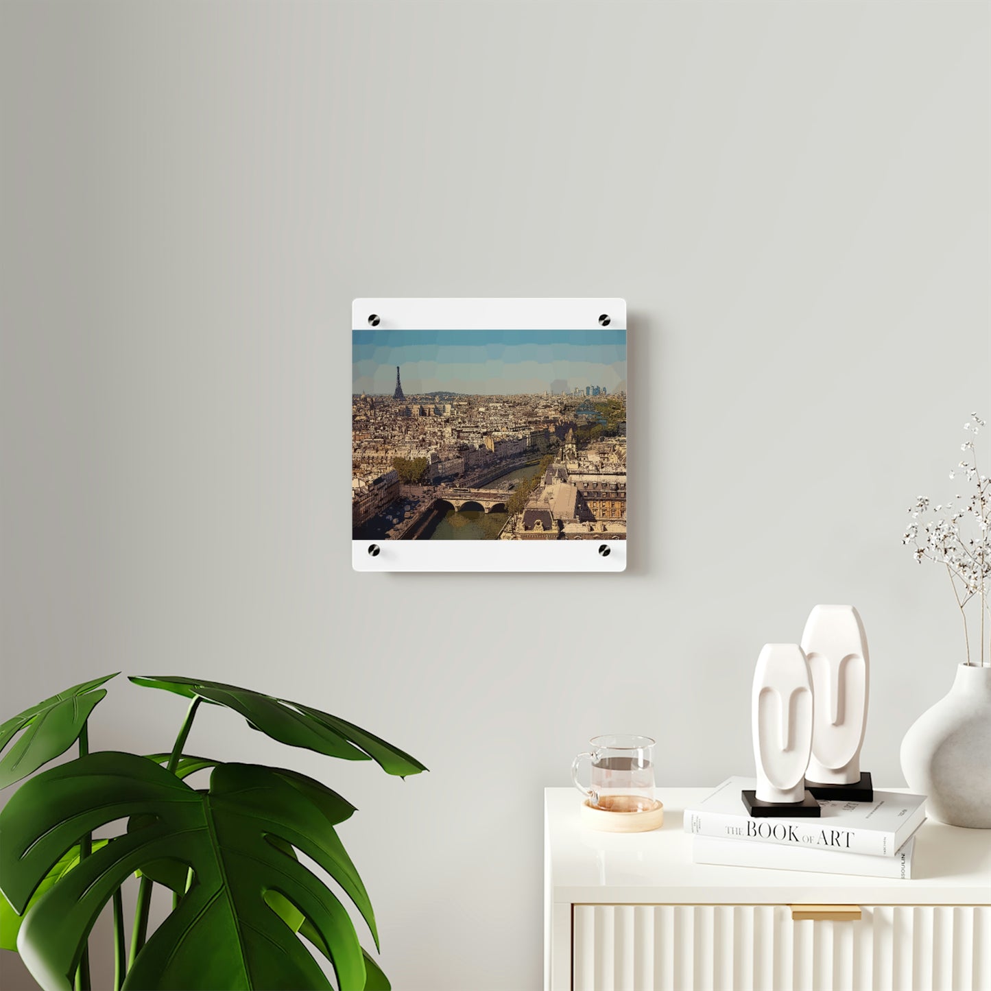 Acrylic Wall Art Panels ... Au Paris ... "Along The River Seine" ... Barbara Joan Bonnel-Holt: 1972 ... Original Works ...