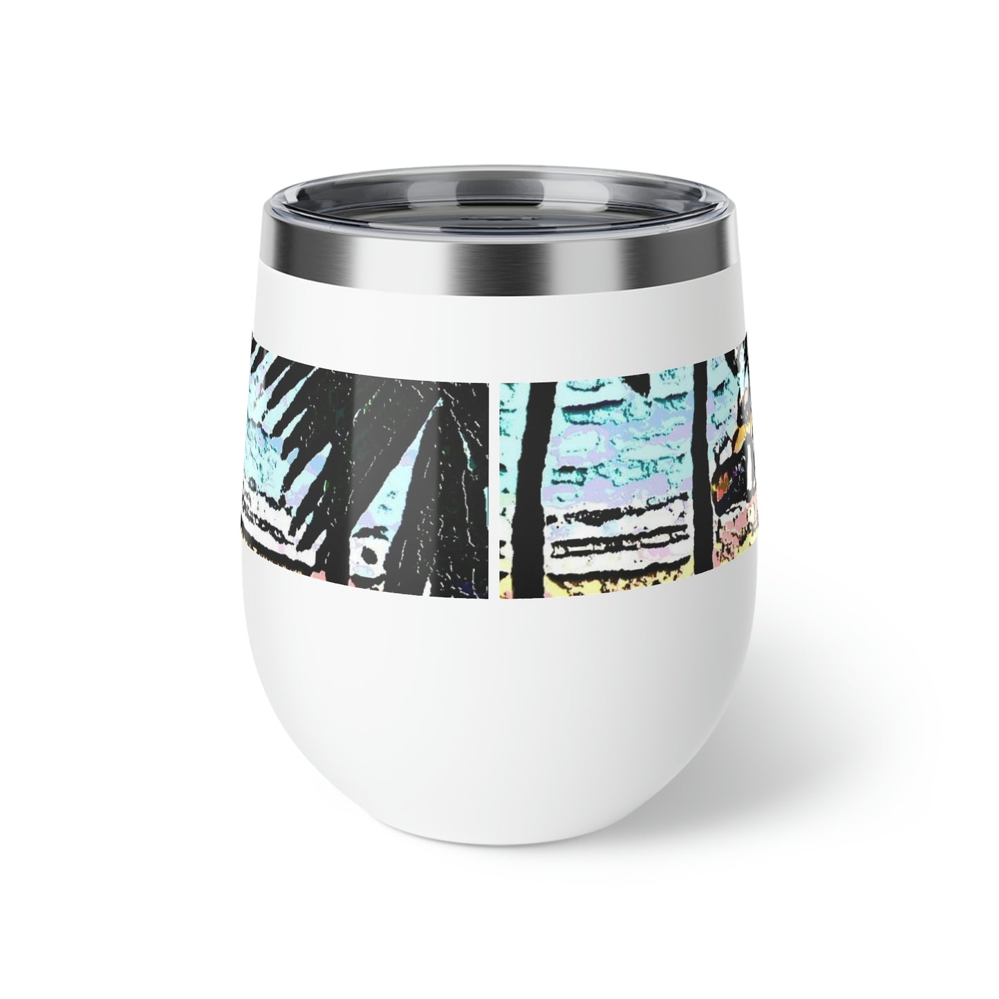 Copper Vacuum Insulated Cup, 12oz ... "A Beautiful Beach Amongst The Palms" ... The Outrigger Waikiki, Honolulu, Oahu ... Original Works ...