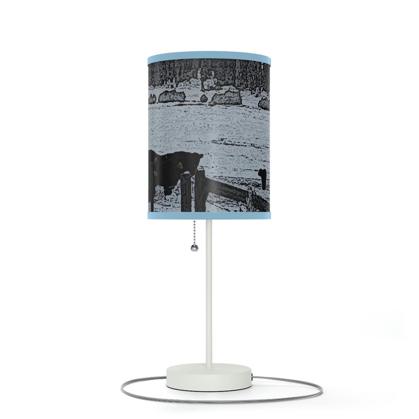 Lamp on a Stand, US|CA plug ... A Quiet Morning ... "Along The Red River & Nature Preserve Plateau" ... Jan23 ... Original Works ...
