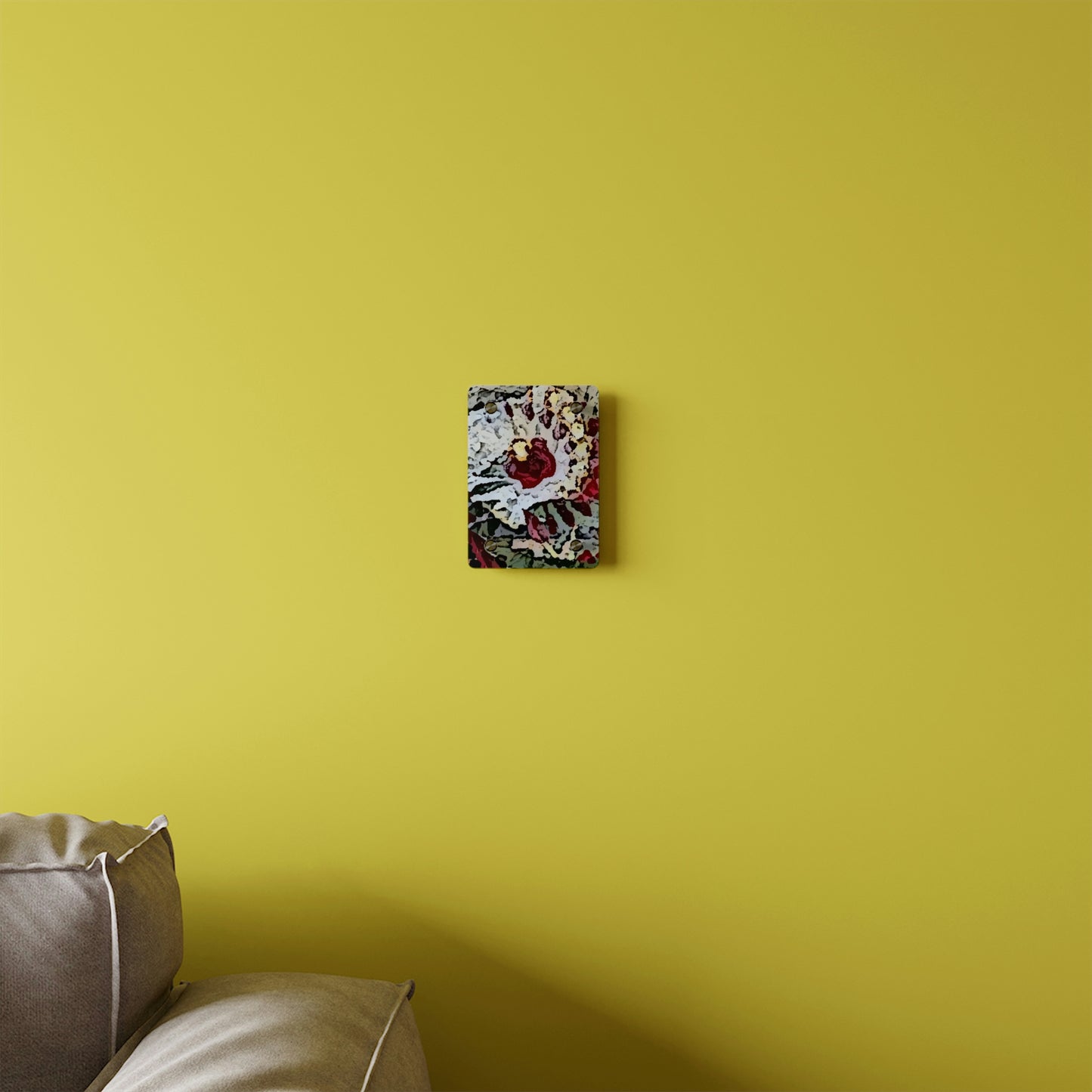 Acrylic Wall Art Panels ... "A Friendly Flower" ... Pointsettia 'Pointing' ... Original Works ... (Supplied Photograph) ...
