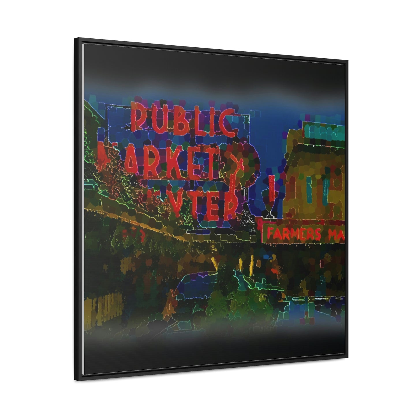 Gallery Canvas Wraps, Square Frame ... PPM: Pike Place Market ... Original Work ... Winter 2022 ...