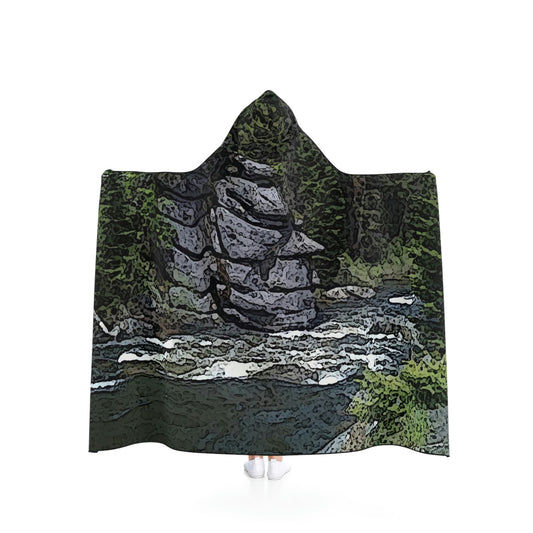 Hooded Blanket ..."I Am Innocent" ... Tricky-Dick Immortalized ... Nixon Rock: Along The River ... Central Idaho, Summer 2020 ... Original Works ...