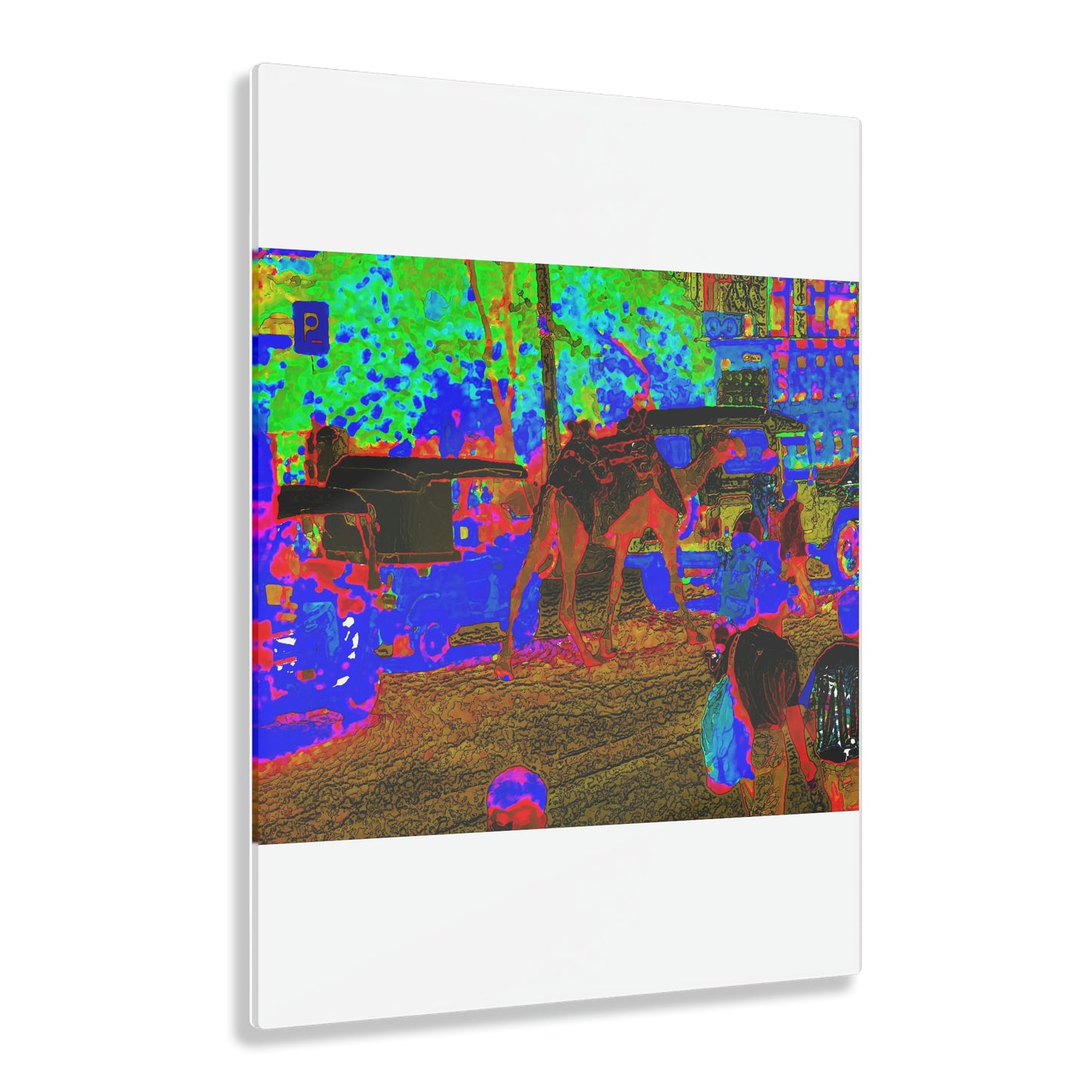 Acrylic Prints ... "Truckin'-Up-To-Buffalo ... 'Oops - Wrong Country' ... Truckin'-Up-To-New Delll -'E' ... " ... (Delhi, India) ... 5July2007. Original Works ...
