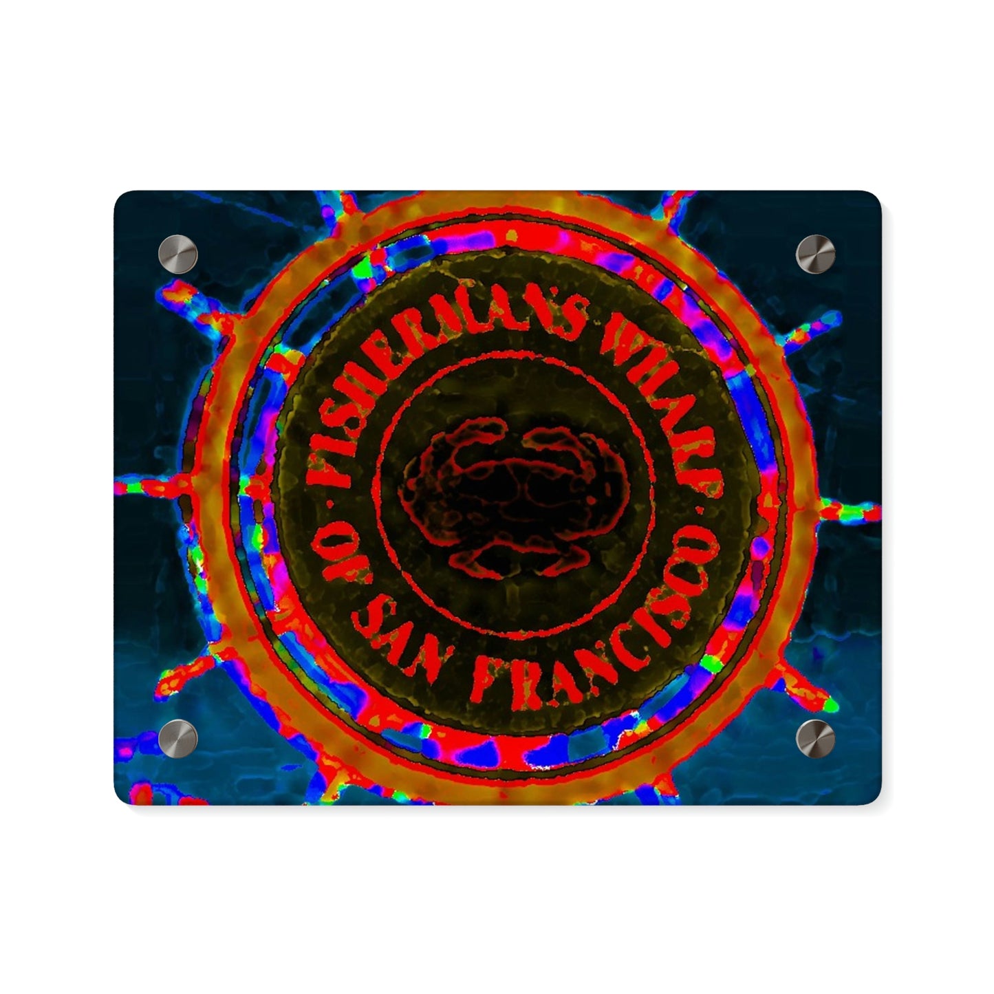 Acrylic Wall Art Panels ... "No.9 Fishermen's Grotto - Fishermen's Wharf, SF, California" ... Family Archives: 1970's ... Original Works ...