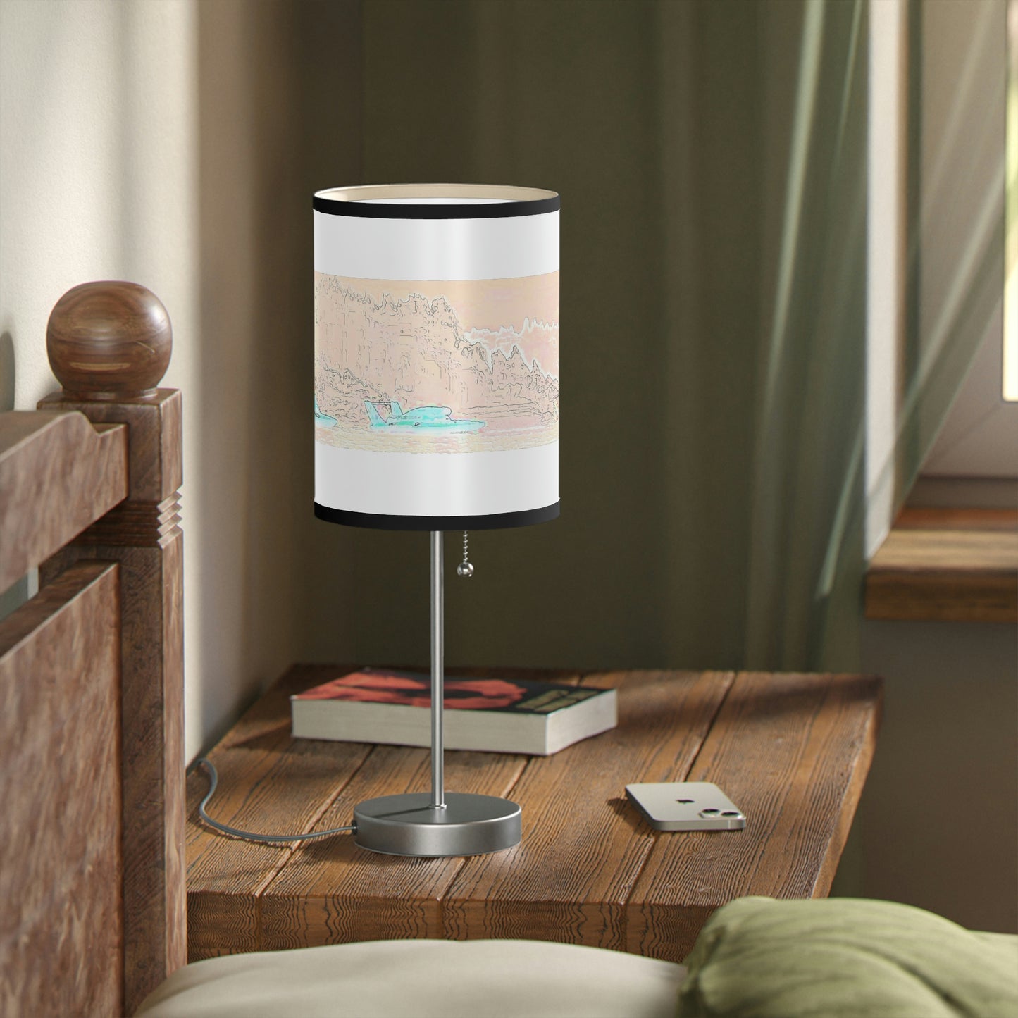 Lamp on a Stand, US|CA plug ... Seattle Columbia Cup On Lake Washington ... "Dave Wilcox Heads For The Win" ... Associate Gift-Photo ... Original Works ...