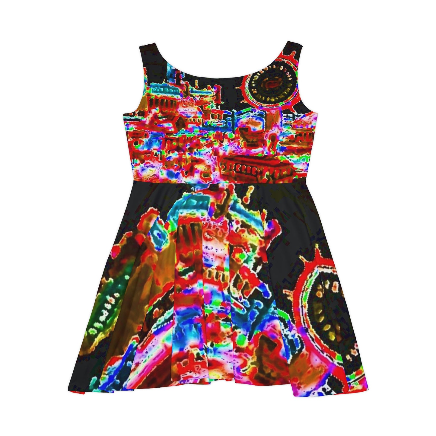 Women's Skater Dress ... "No.9 Fishermen's Grotto - Fishermen's Wharf, SF, California" ... Family Archives: 1970's ... Original Works ...