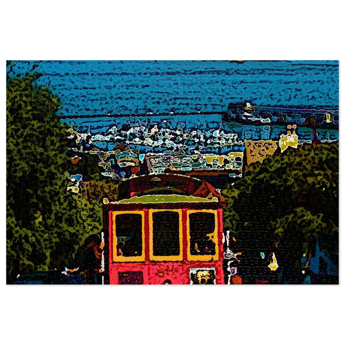 Jigsaw Puzzle (30, 110, 252, 500,1000-Piece) ... San Francisco ... 'A Rice-A-Roni-A-San Francisco Treat' ... "A Cable Car Classic" ... Family Archives: 1973 ... Original Works ...
