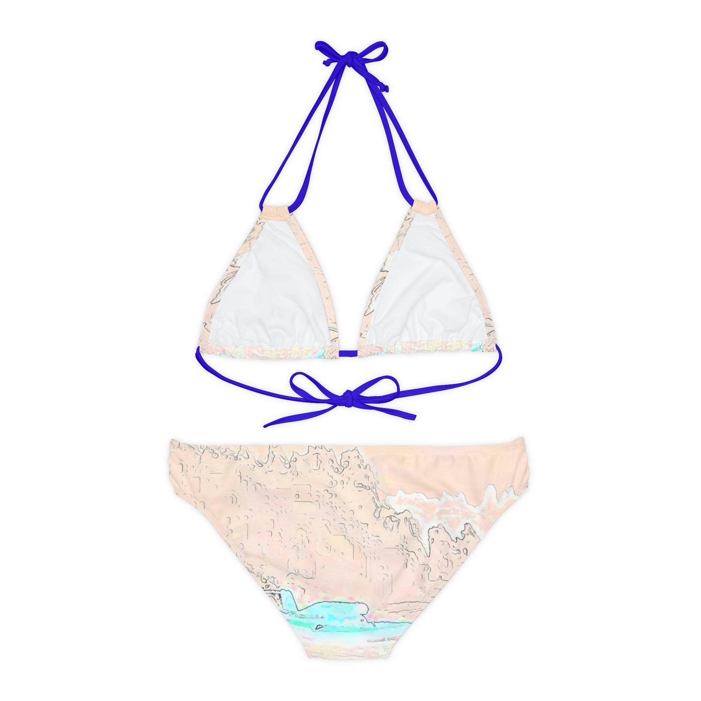 Strappy Bikini Set ... Seattle Columbia Cup On Lake Washington ... "Dave Wilcox Heads For The Win" ... Associate Gift-Photo ... Original Works ...