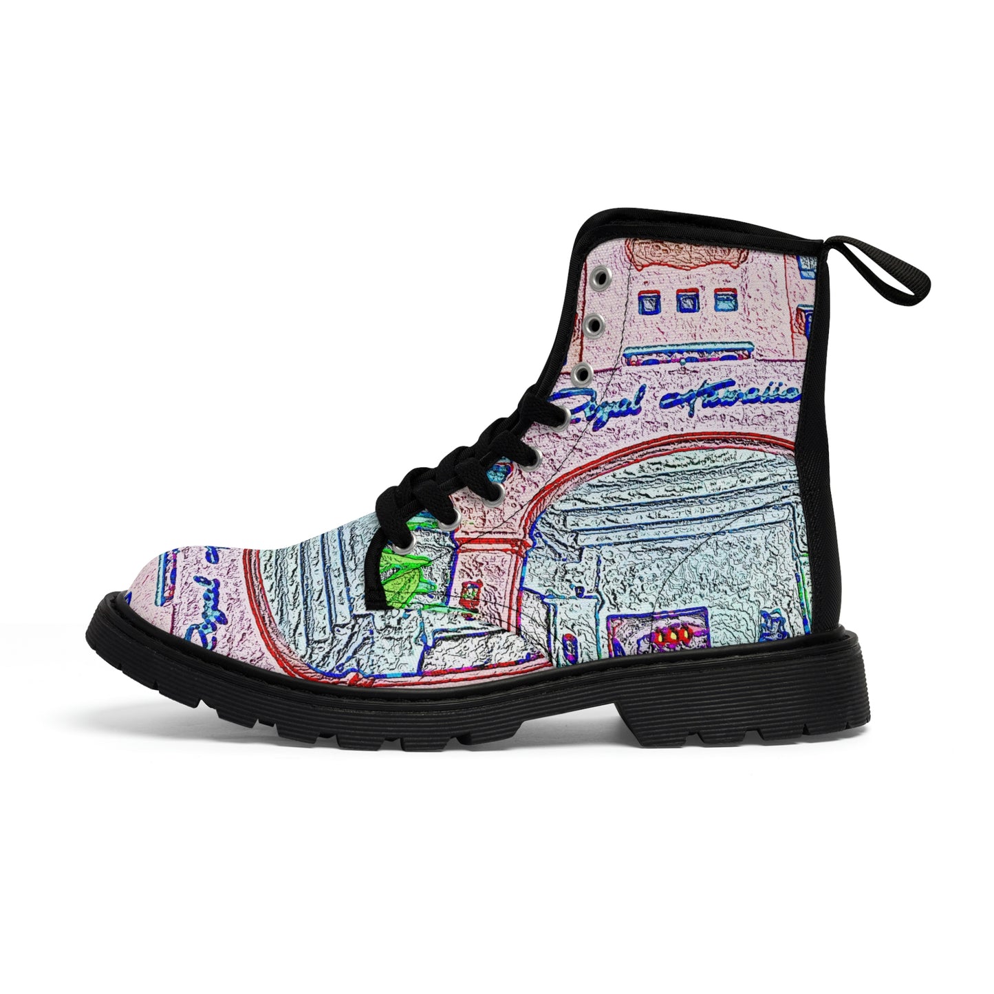 Men's Canvas Boots ... "La Grande Entree" At: 'The Pink Palace' ... The Royal Hawai'ian ... Honolulu, HI ... '27Oct2014' ... Original Works ...