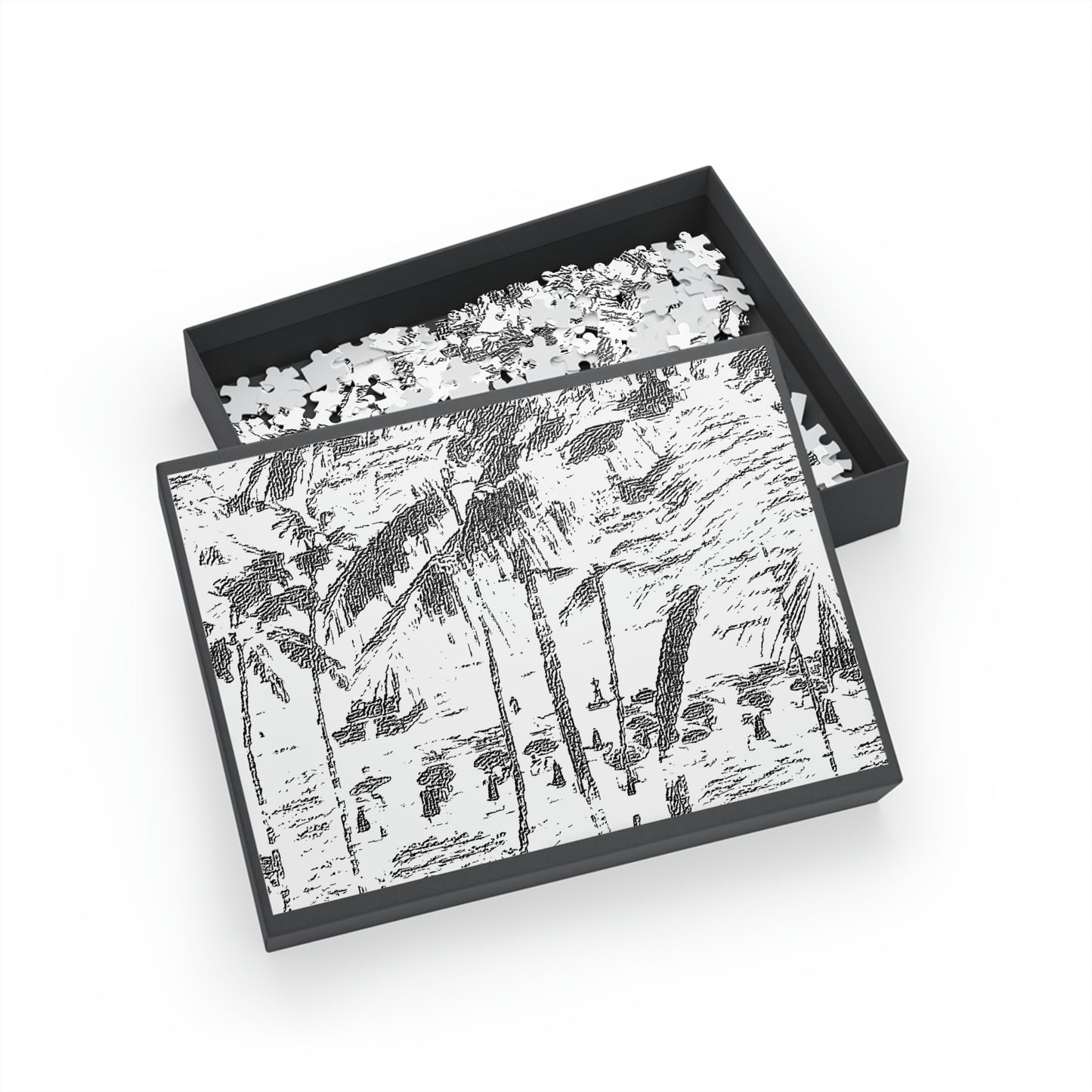 Puzzle (96, 252, 500, 1000-Piece) ... "The Royal Hawai'ian: Waikiki Beach_Beach" ... Honolulu, HI ... Ocotber 2014 (Halloween) ... Original Works ...