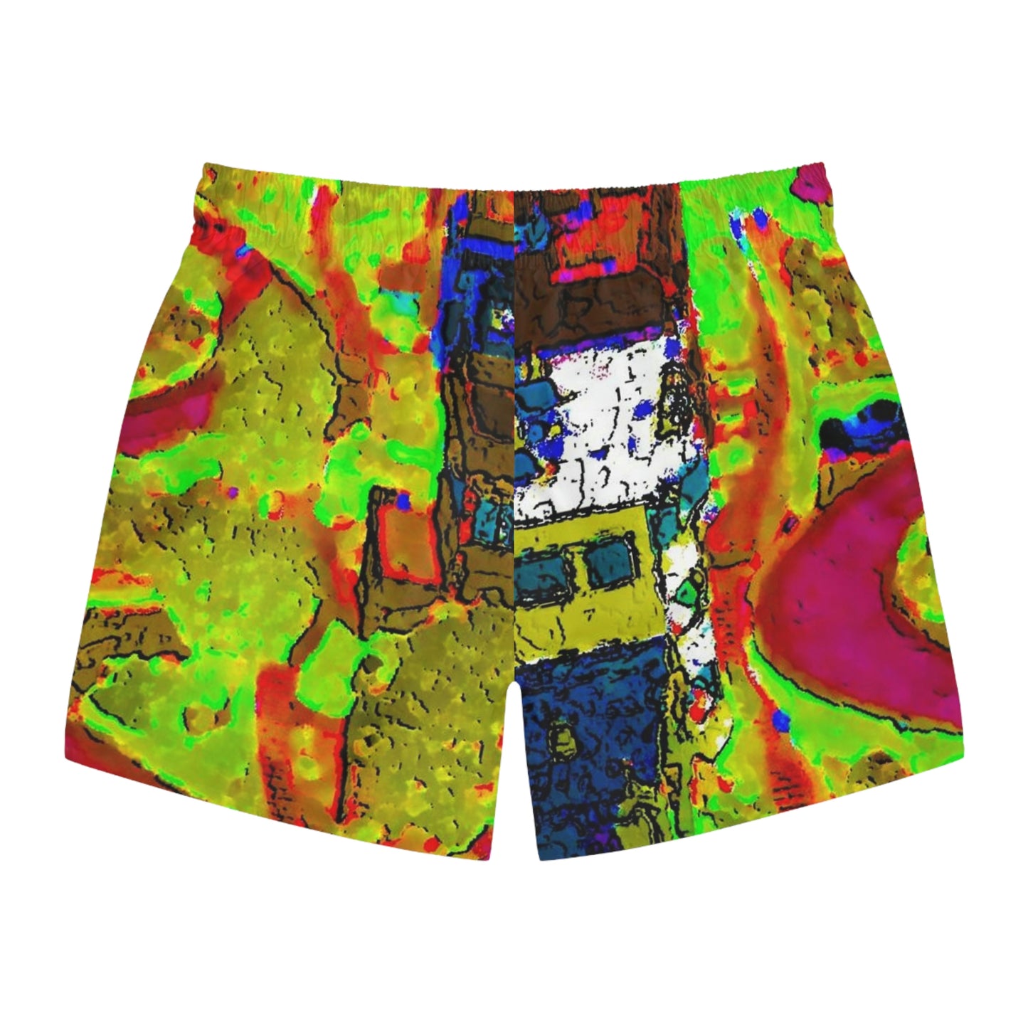 Swim Trunks ... A Crazy Street ... 'Eight Winding Curve-Switchbacks' ... "Lombard Street, San Francisco, CA' ... Family Archives: 1970's ... Original Works ...