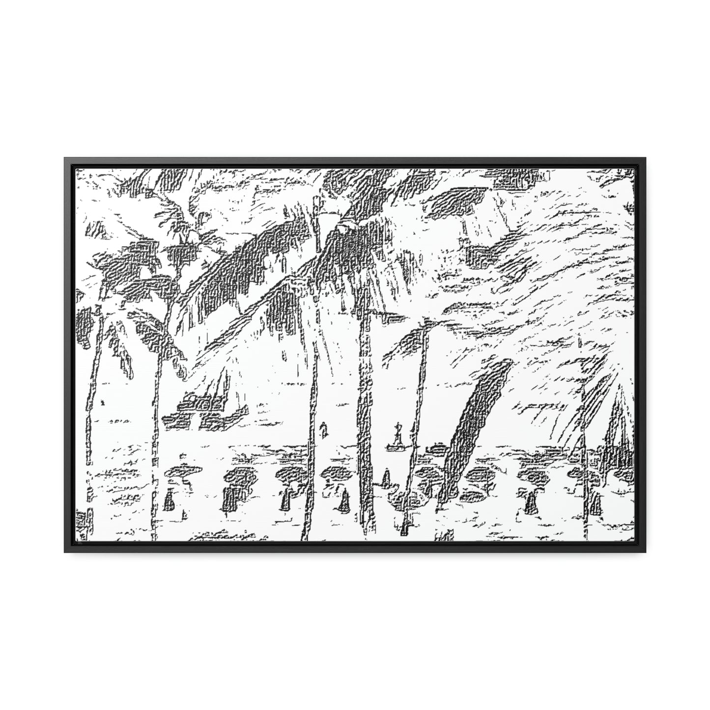 Gallery Canvas Wraps, Horizontal Frame ... "The Royal Hawai'ian: Waikiki Beach_Beach" ... Honolulu, HI ... Ocotber 2014 (Halloween) ... Original Works ...