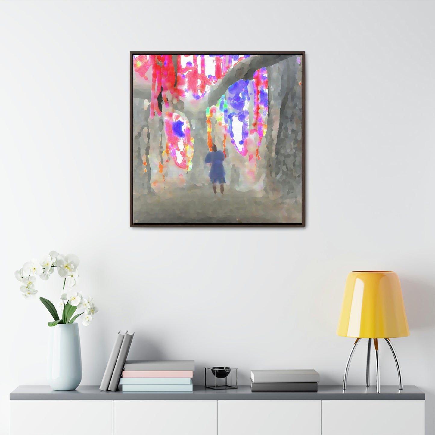 Gallery Canvas Wraps, Square Frame ... 'More' ... Jesuit Philosophy ... "In The Polynesian Banyans ..."