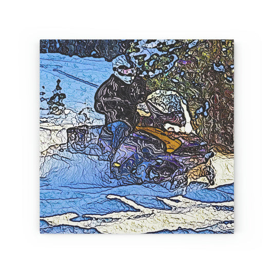 Wood Canvas ... Blasting Through-The-Powder ... 'Central Idaho Mounains ... ' 2Dec22 ...