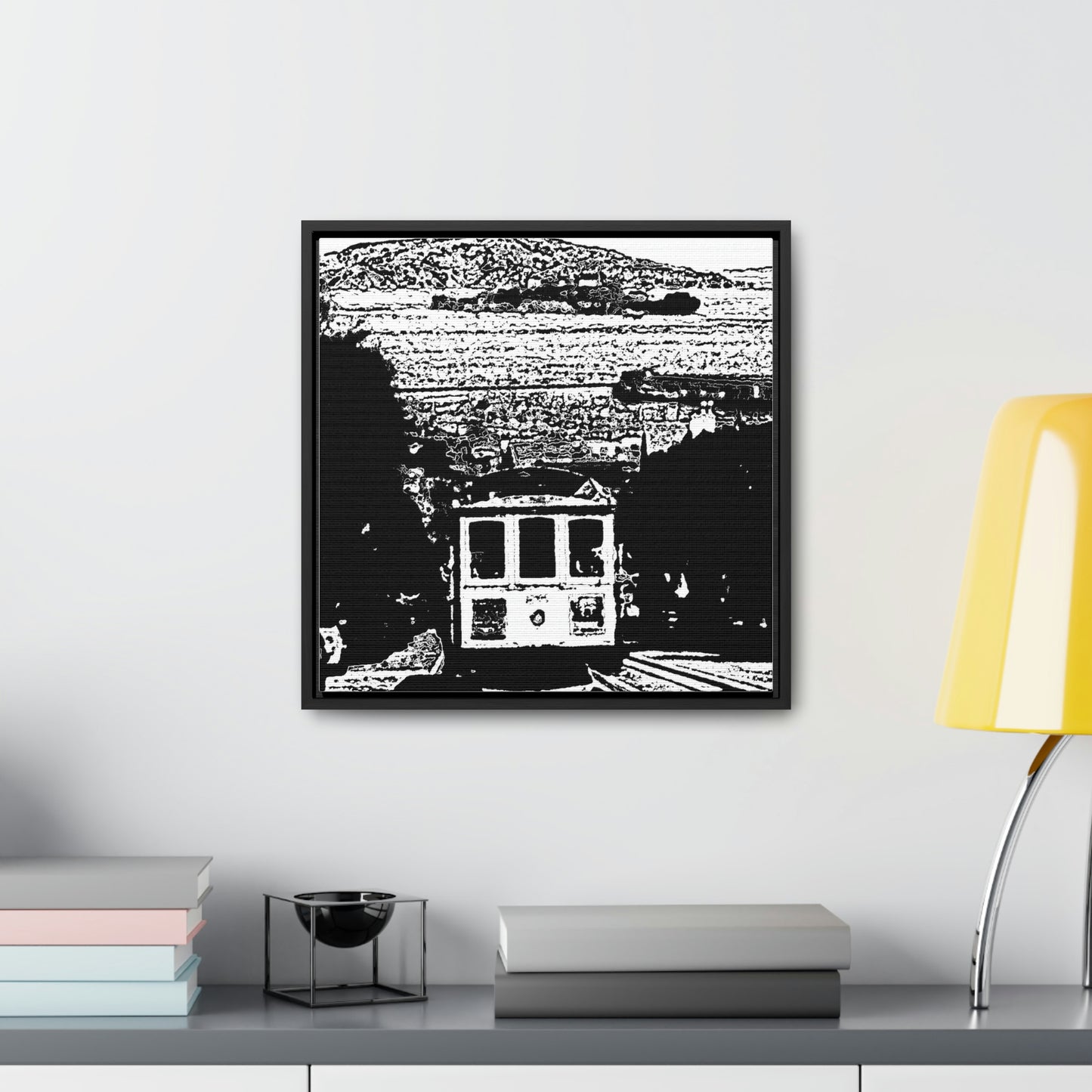 Gallery Canvas Wraps, Square Frame /// San Francisco ... 'A Rice-A-Roni-A-San Francisco Treat' ... "A Cable Car Classic" ... Family Archives: 1973 ... Original Works ...