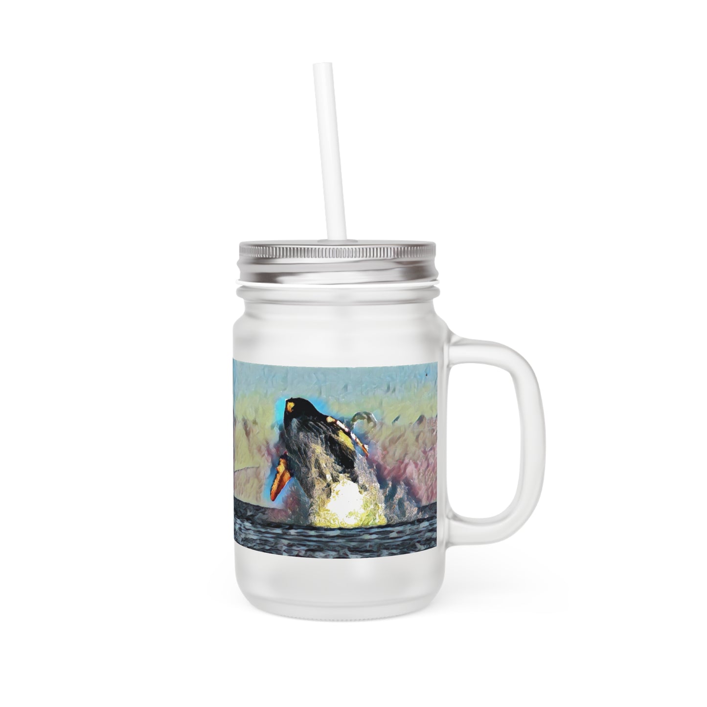 Mason Jar ... An Extraordinary Humpback Breach ... 'With Explosive Energy' ... Family Archives (KPH) ... Circa: 21st Century. Maui, HI ... Original Works ...