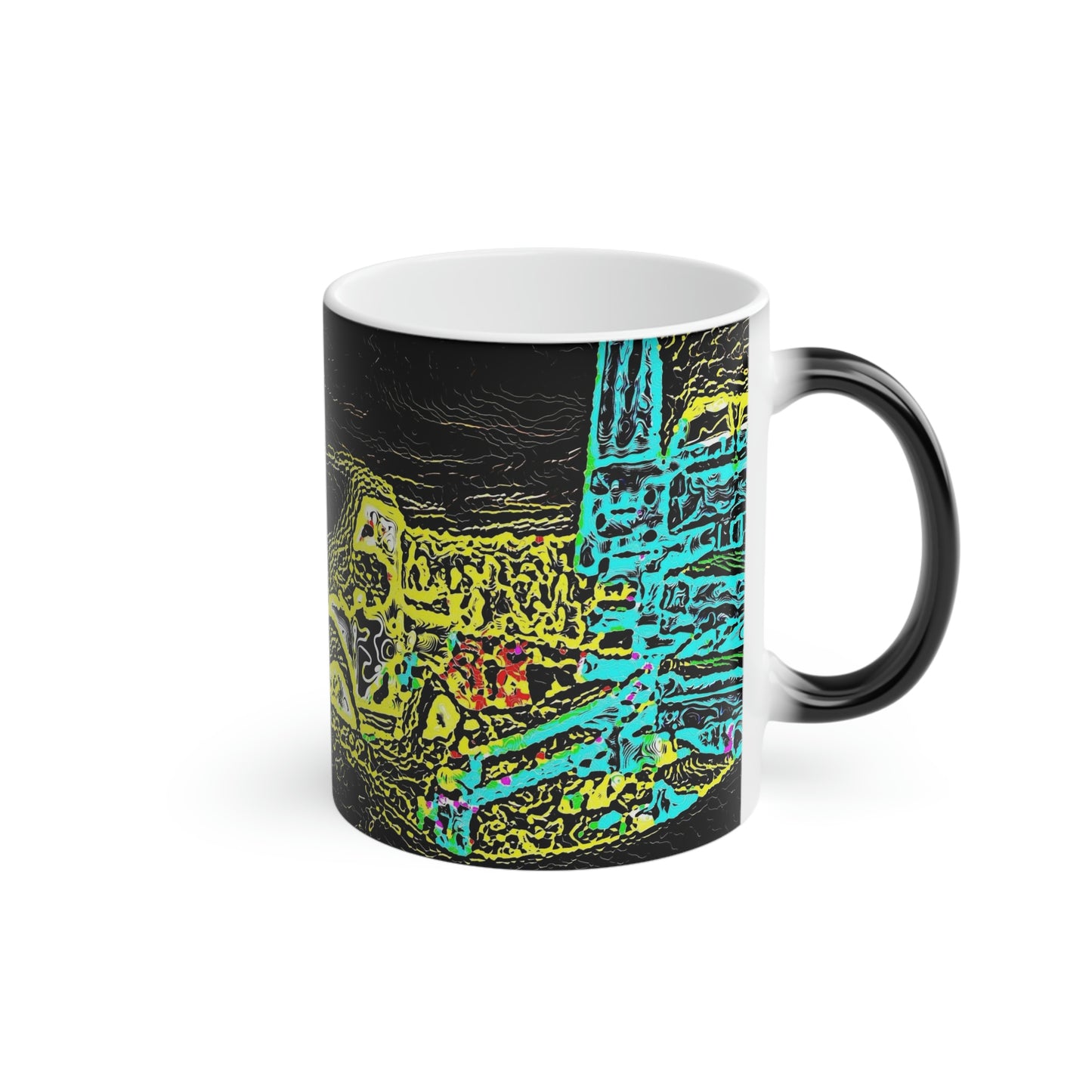 Magic Mug ... "Snow Vehicle In Snow Storm At-Rest" ... Circa 12Mar23 ... Central Idaho ... 18-Hours Rendering Time: Original Works ...