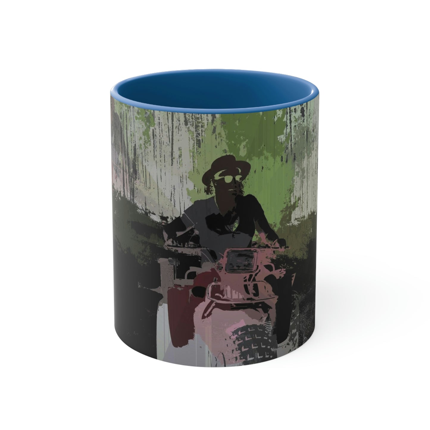 Accent Coffee Mug, 11oz ... 3-Wheeln' N' Groovin The Mountain Roads ... Central Idaho ... Original Works ...
