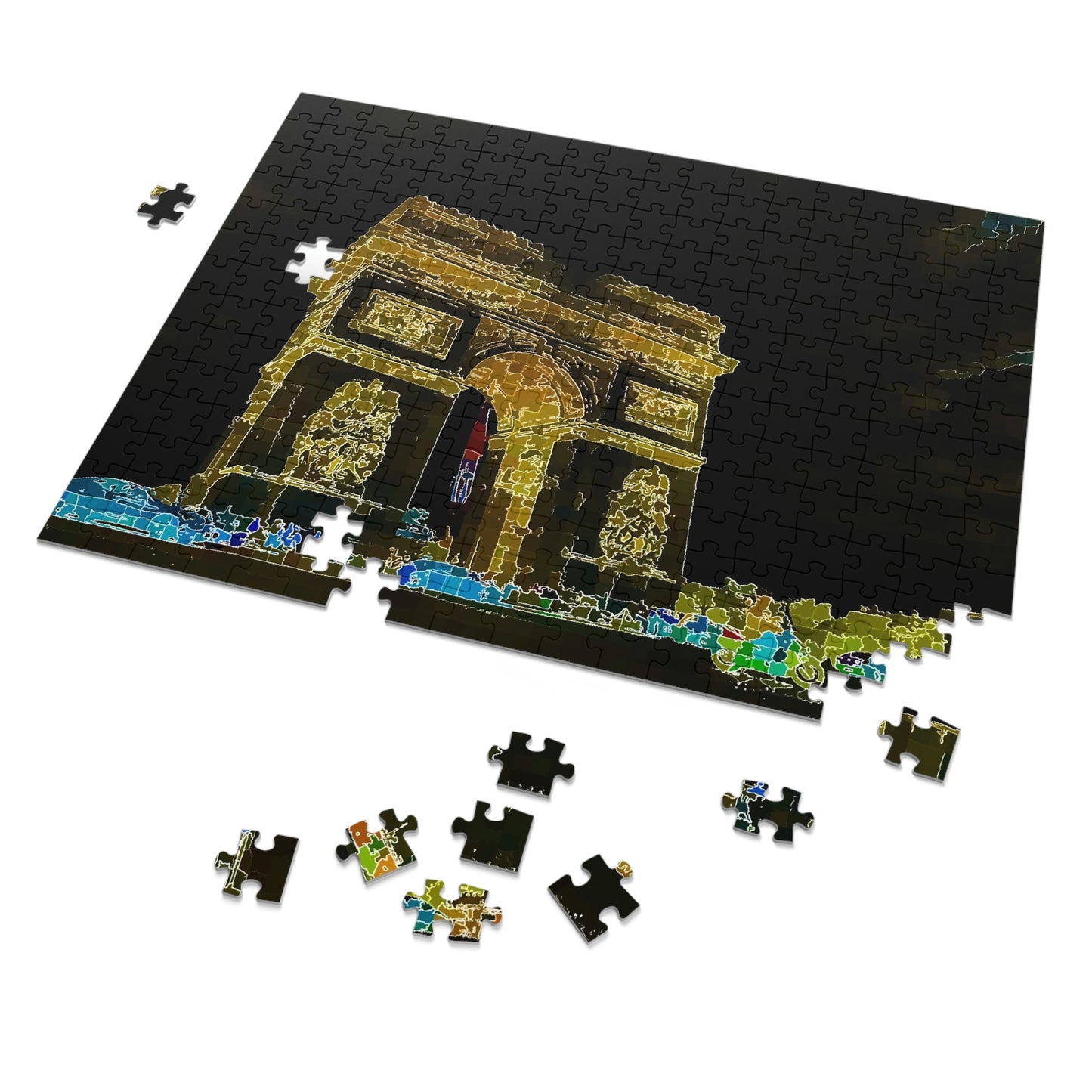 Jigsaw Puzzle (30, 110, 252, 500,1000-Piece) ...  L'Arc de Triomphe ... 'Barbara Joan Bonnell-Holt Photo' ... Circa 1972 ... Oringinal Works ...