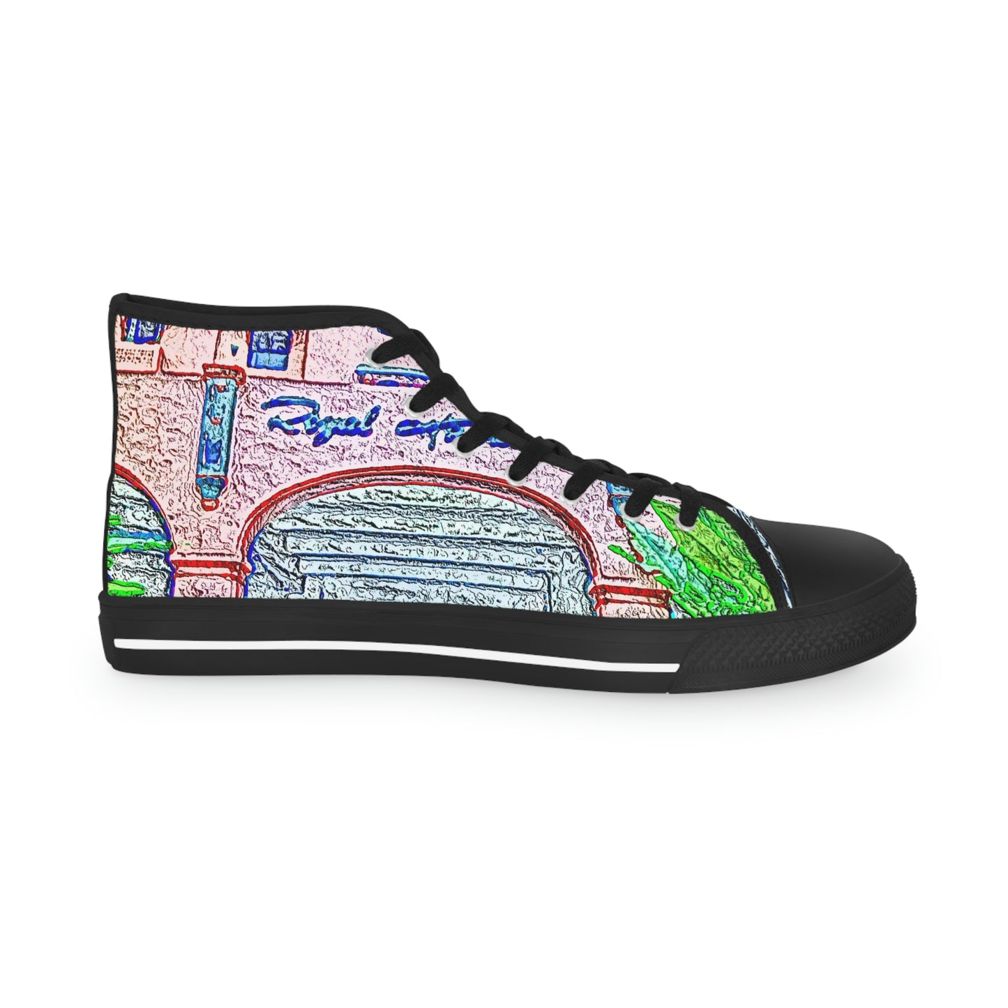 Men's High Top Sneakers ... "La Grande Entree" At: 'The Pink Palace' ... The Royal Hawai'ian ... Honolulu, HI ... '27Oct2014' ... Original Works ...