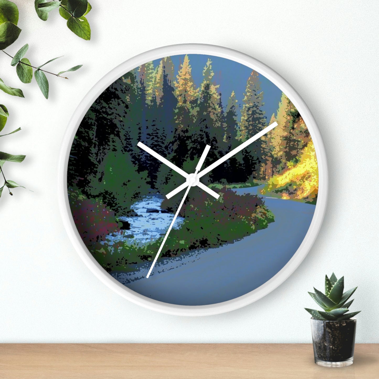 Wall clock ... The Road ... The River ... "Which Paralles The Curvilinear Nature Of-The-Other?" ... Red River, Idaho