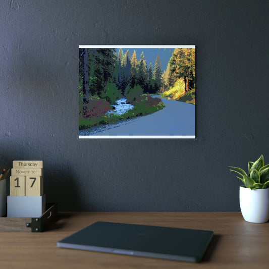 Aluminum Composite Panels ... A Mountain River ... A Mountain Road ... "Parallels That Follow Their Mutual Journeys ..." ... Red River, Idaho ... Autumn 2022 ... Original Works ...