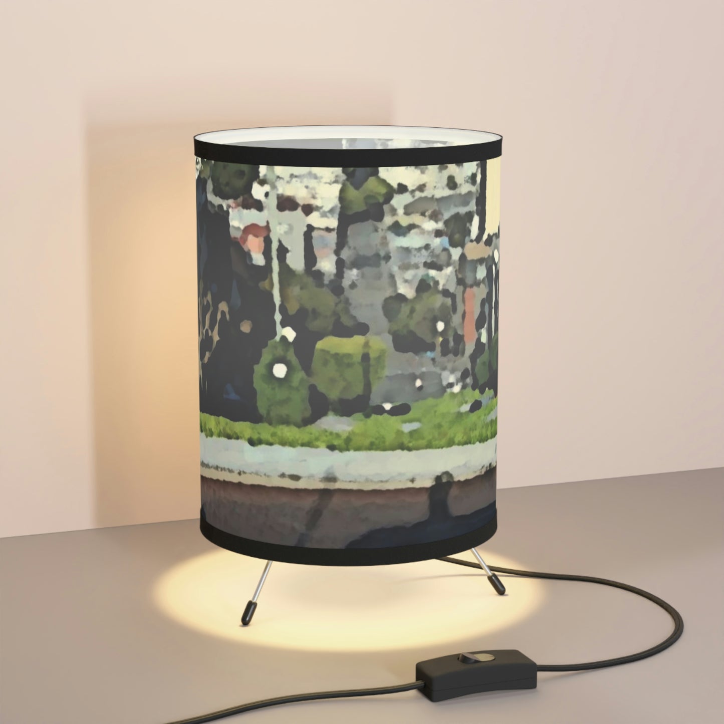 Tripod Lamp with High-Res Printed Shade, US\CA plug ... "Lombard Street San Francisco, CA, USA" ... Family Archives 1970's ... Original Works ...