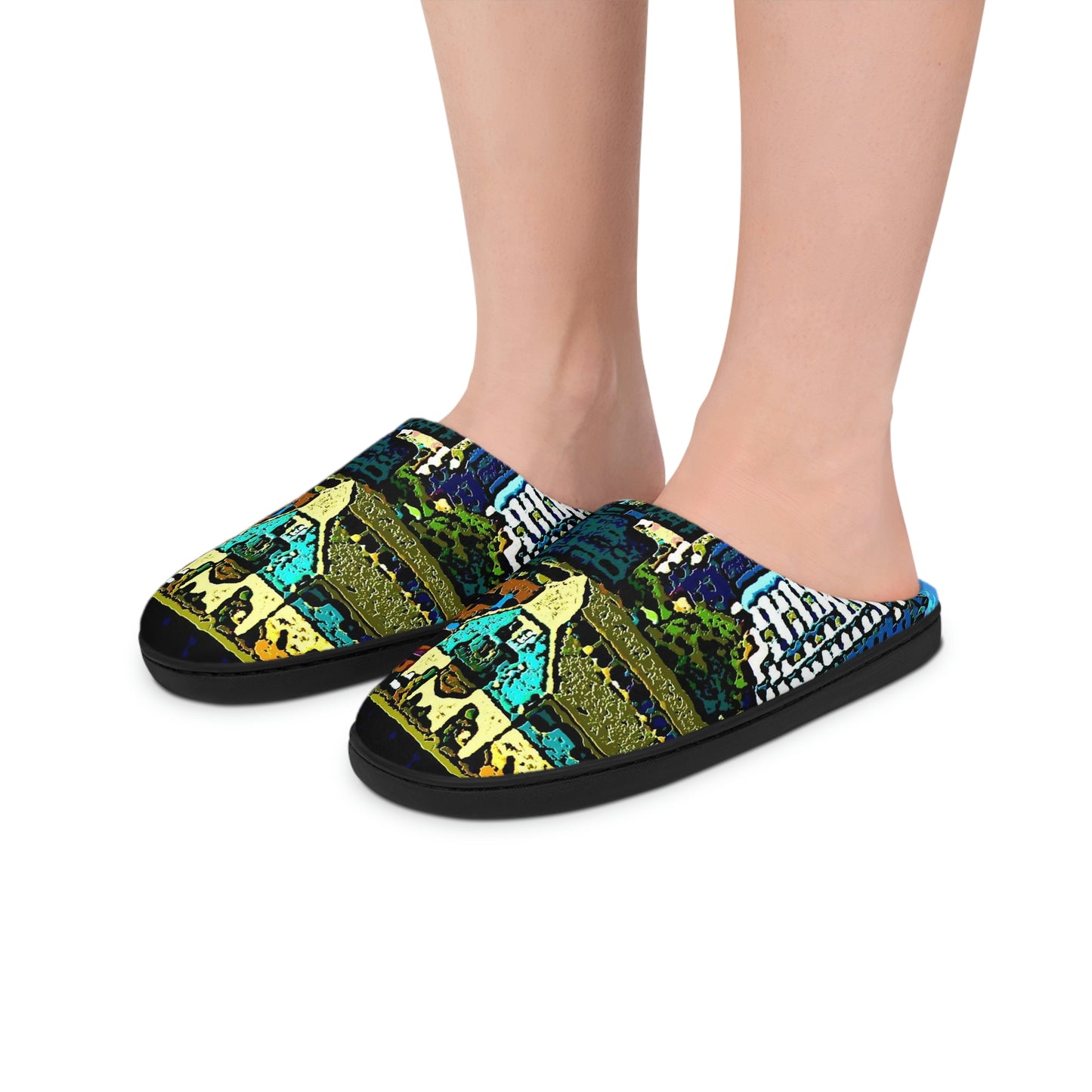 Women's Indoor Slippers ... That Classic Wheel ... 'Seattle's Wheel' ... & An Old Classic Waterside Vendors ...  'Family Archives' ... Original Works ...