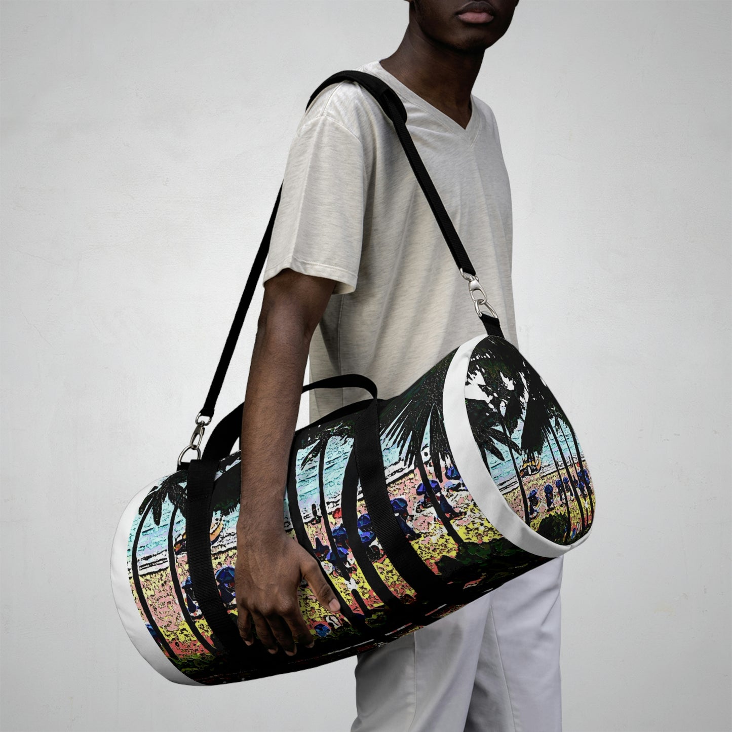Duffel Bag ... "A Beautiful Beach Amongst The Palms" ... The Outrigger Waikiki, Honolulu, Oahu ... Original Works ...