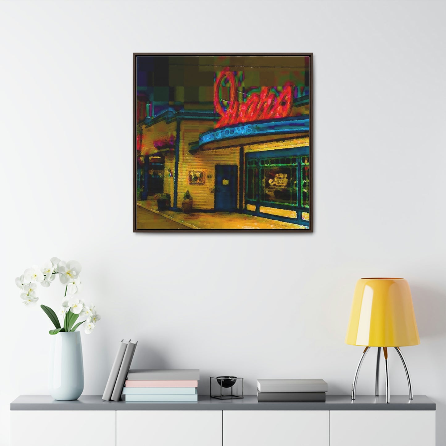 Gallery Canvas Wraps, Square Frame ...  In-A-Hurry & Stressed? ... Remember: Keep "Clam" ... Clam_Happy ...  'Ivars: Seattle Waterfront' ... Personal Archives ... Original Works ...