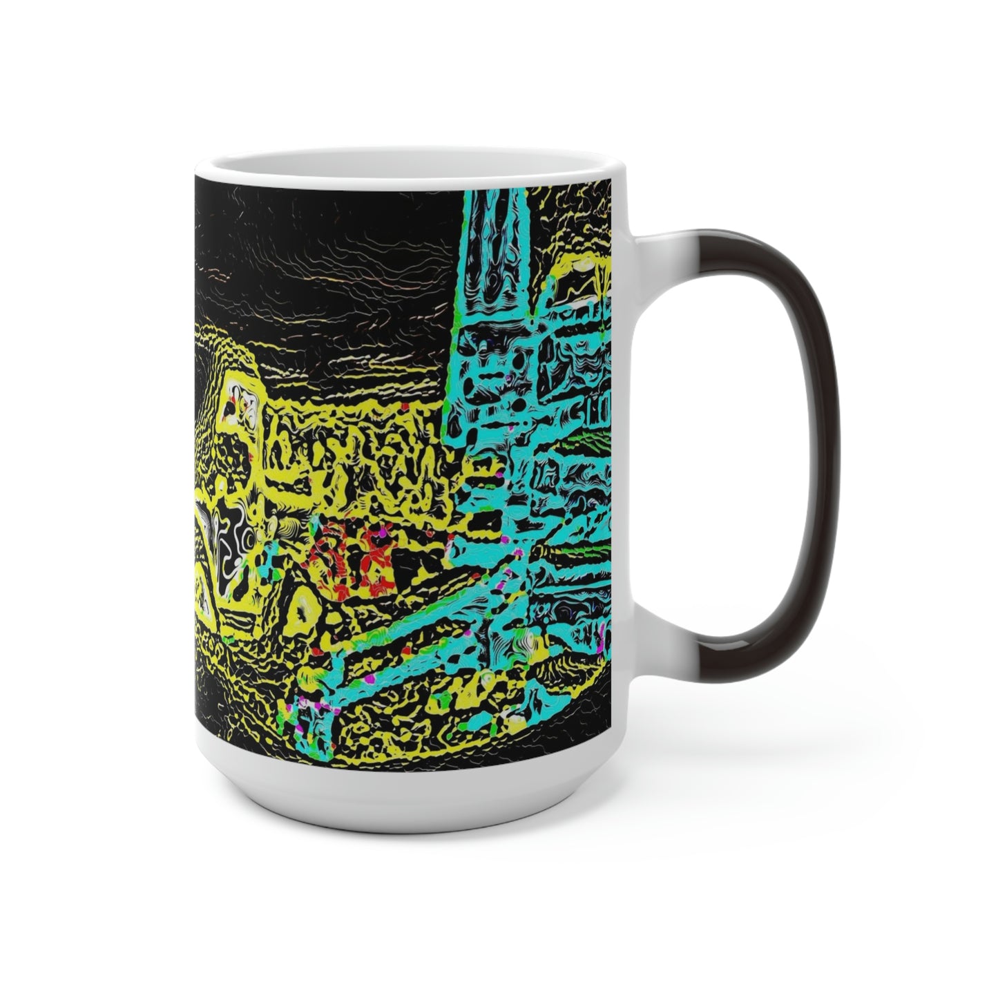 Color Changing Mug ... "Snow Vehicle In Snow Storm At-Rest" ... Circa 12Mar23 ... Central Idaho ... 18-Hours Rendering Time: Original Works ...