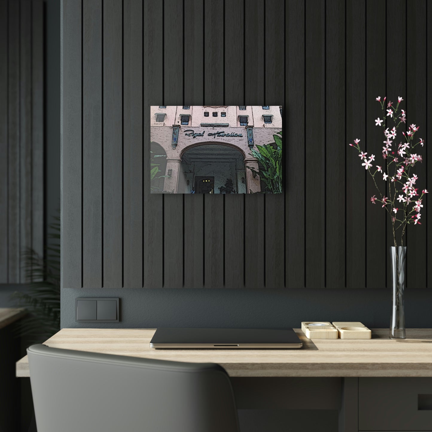 Acrylic Prints ...  "La Grande Entree" At: 'The Pink Palace' ... The Royal Hawai'ian ... Honolulu, HI ... '27Oct2014' ... Original Works ...