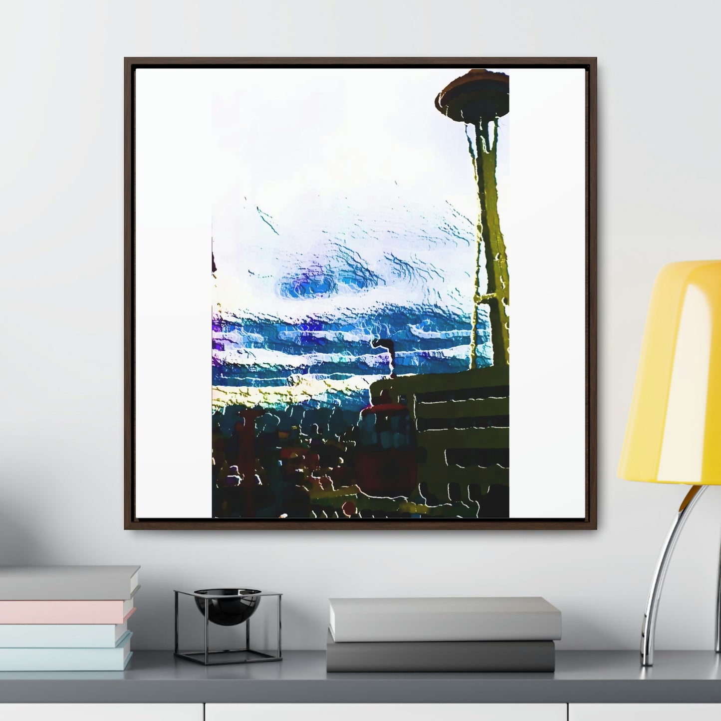 Gallery Canvas Wraps, Square Frame ... Air Tram-Way Gondola & Seattle Space Needle: Seattle World's Fair: 1962 ... Original Works ...