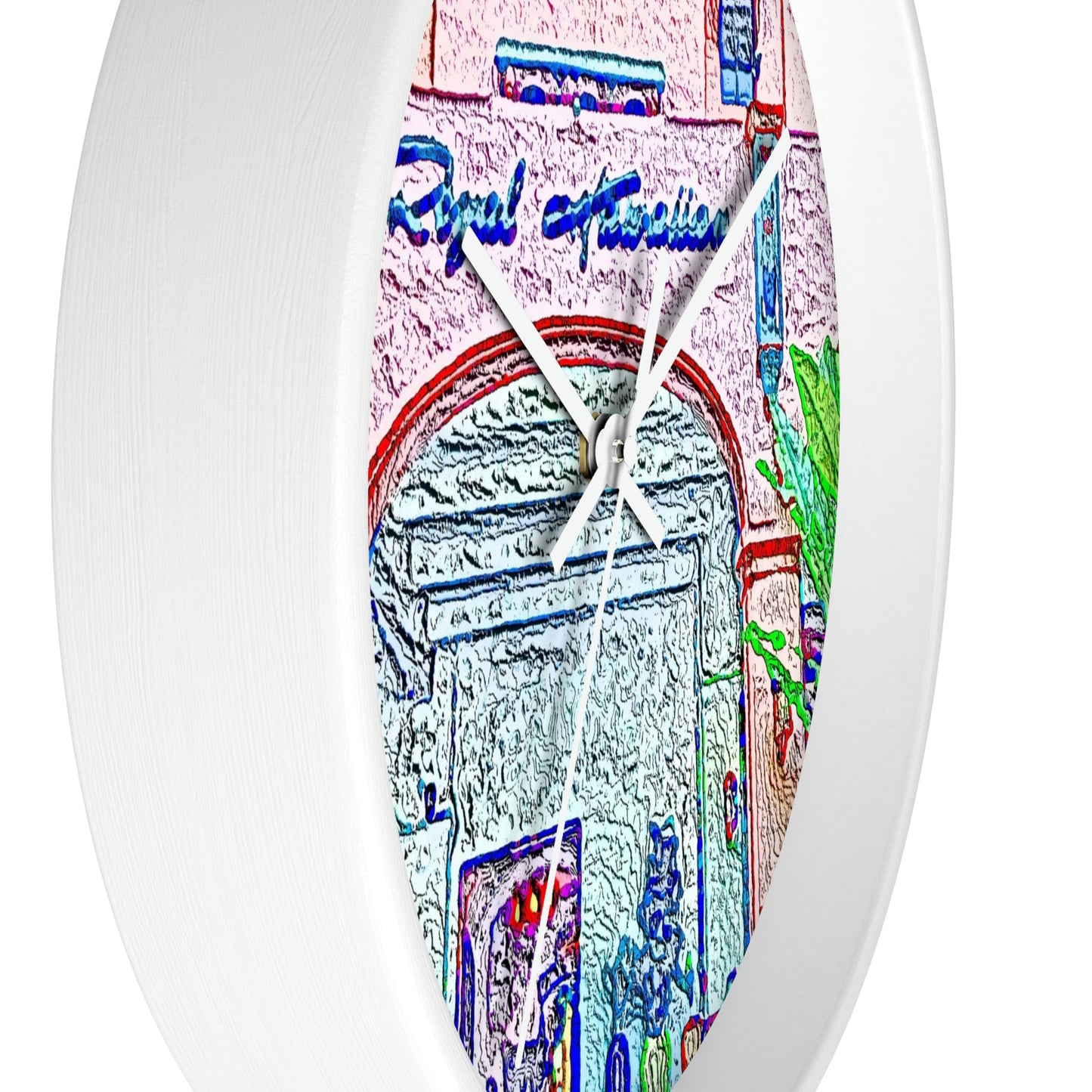 Wall Clock ... "La Grande Entree" At: 'The Pink Palace' ... The Royal Hawai'ian ... Honolulu, HI ... '27Oct2014' ... Original Works ...