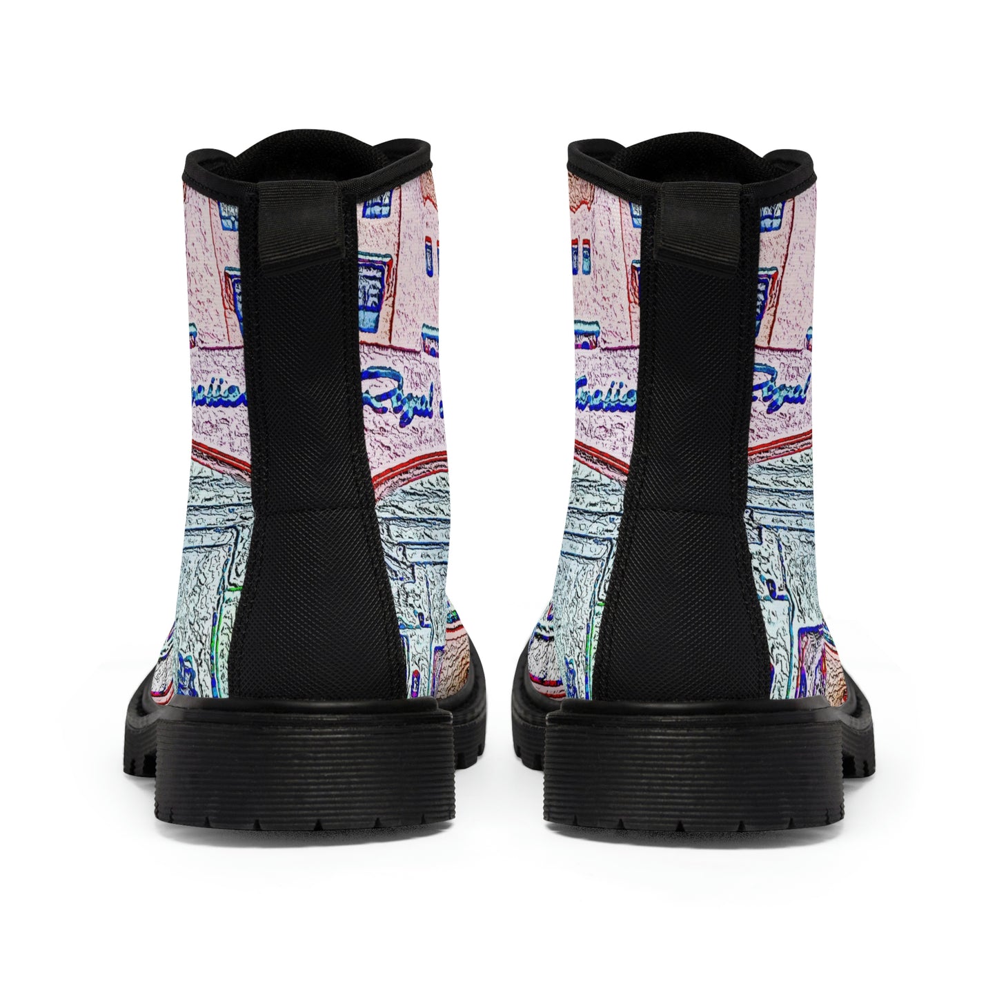 Men's Canvas Boots ... "La Grande Entree" At: 'The Pink Palace' ... The Royal Hawai'ian ... Honolulu, HI ... '27Oct2014' ... Original Works ...