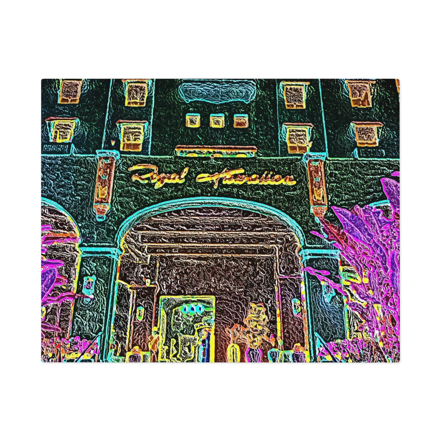 Jigsaw Puzzle (30, 110, 252, 500,1000-Piece) ... "La Grande Entree" At: 'The Pink Palace' ... The Royal Hawai'ian ... Honolulu, HI ... '27Oct2014' ... Original Works ...