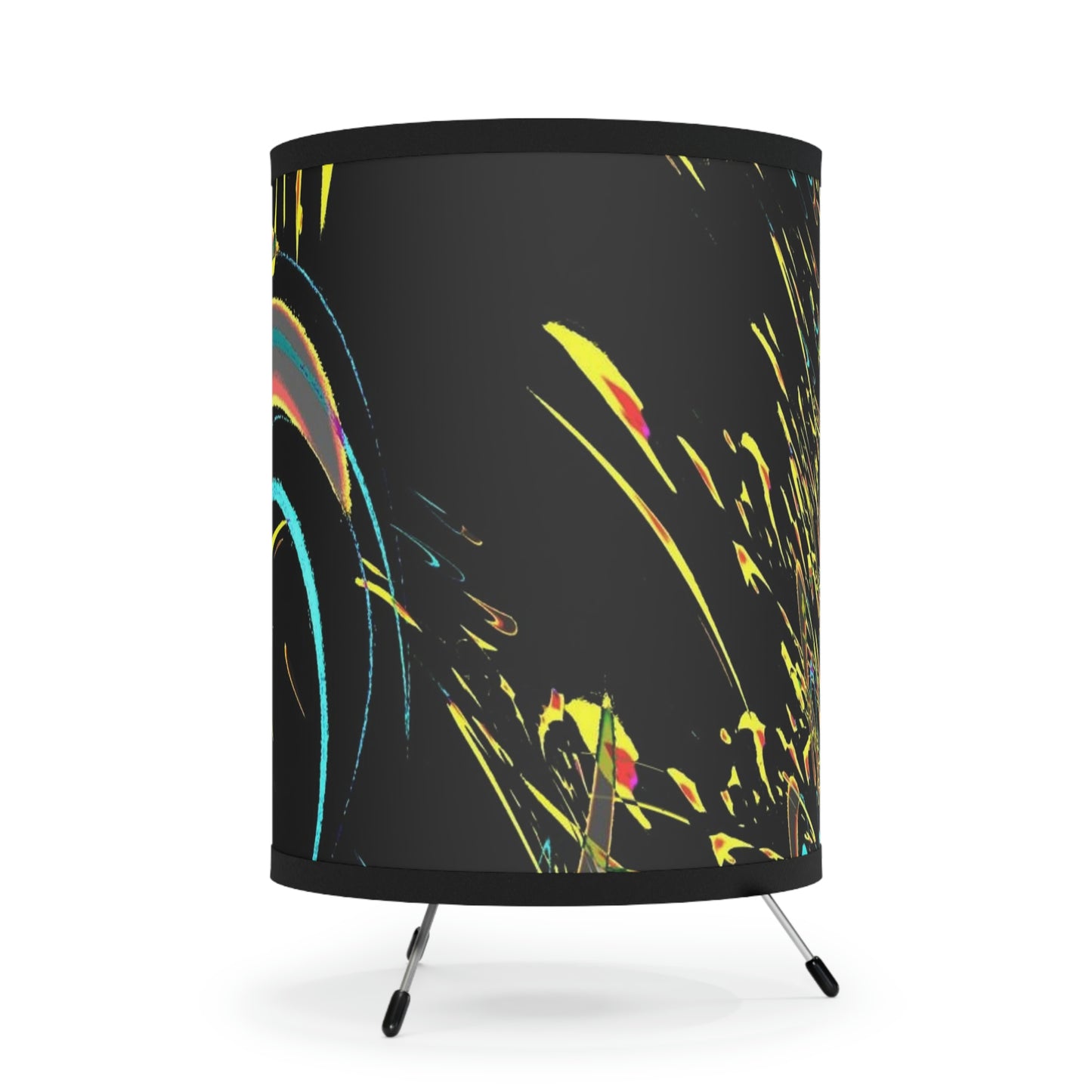 Tripod Lamp with High-Res Printed Shade, US\CA plug ... "Waning Moon" ... Central Idaho ... October 2022 ... Rendering Time: 22 Hours ... Original Works ...
