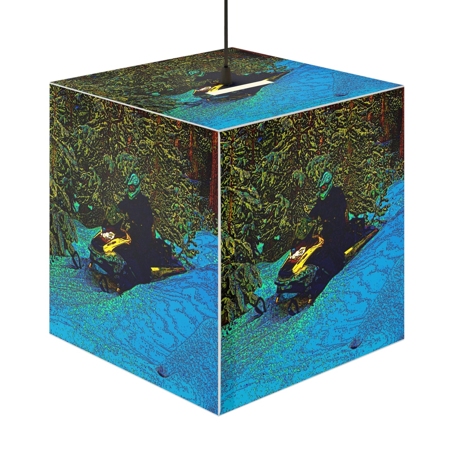 Light Cube Lamp ... Yep ... "Another Day ... Riding Through The Wilderness ... " ... February 2023 ... Original Works ...